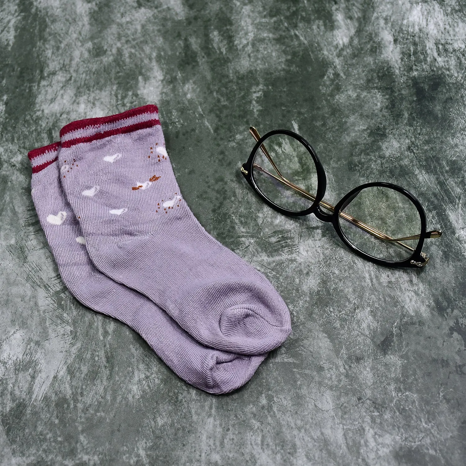 6362 1PAIR SOCKS PRINTED TRENDY MULTIPLE DESIGNER SOCKS football socks