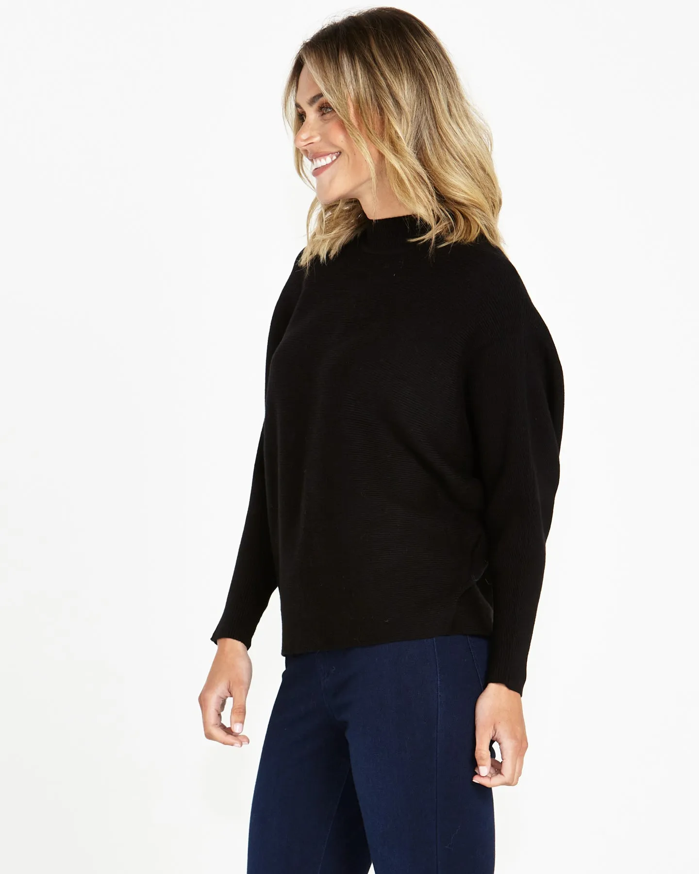 ALICIA KNIT JUMPER - BLACK