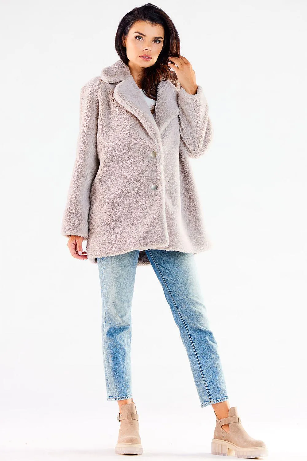 Awama hips, with slip pockets coat