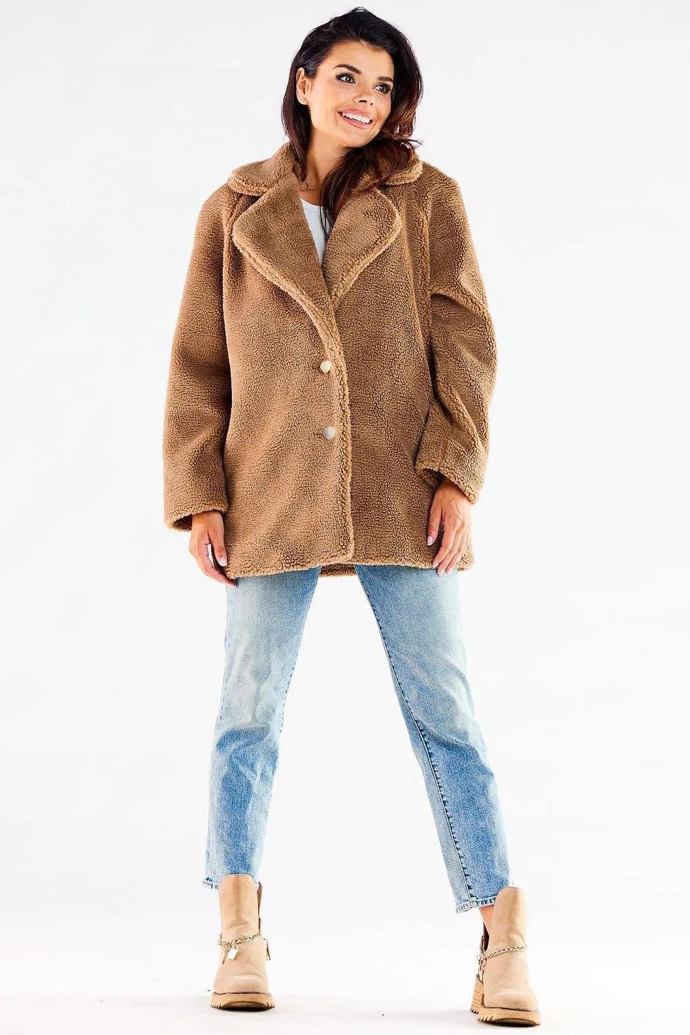 Awama hips, with slip pockets coat