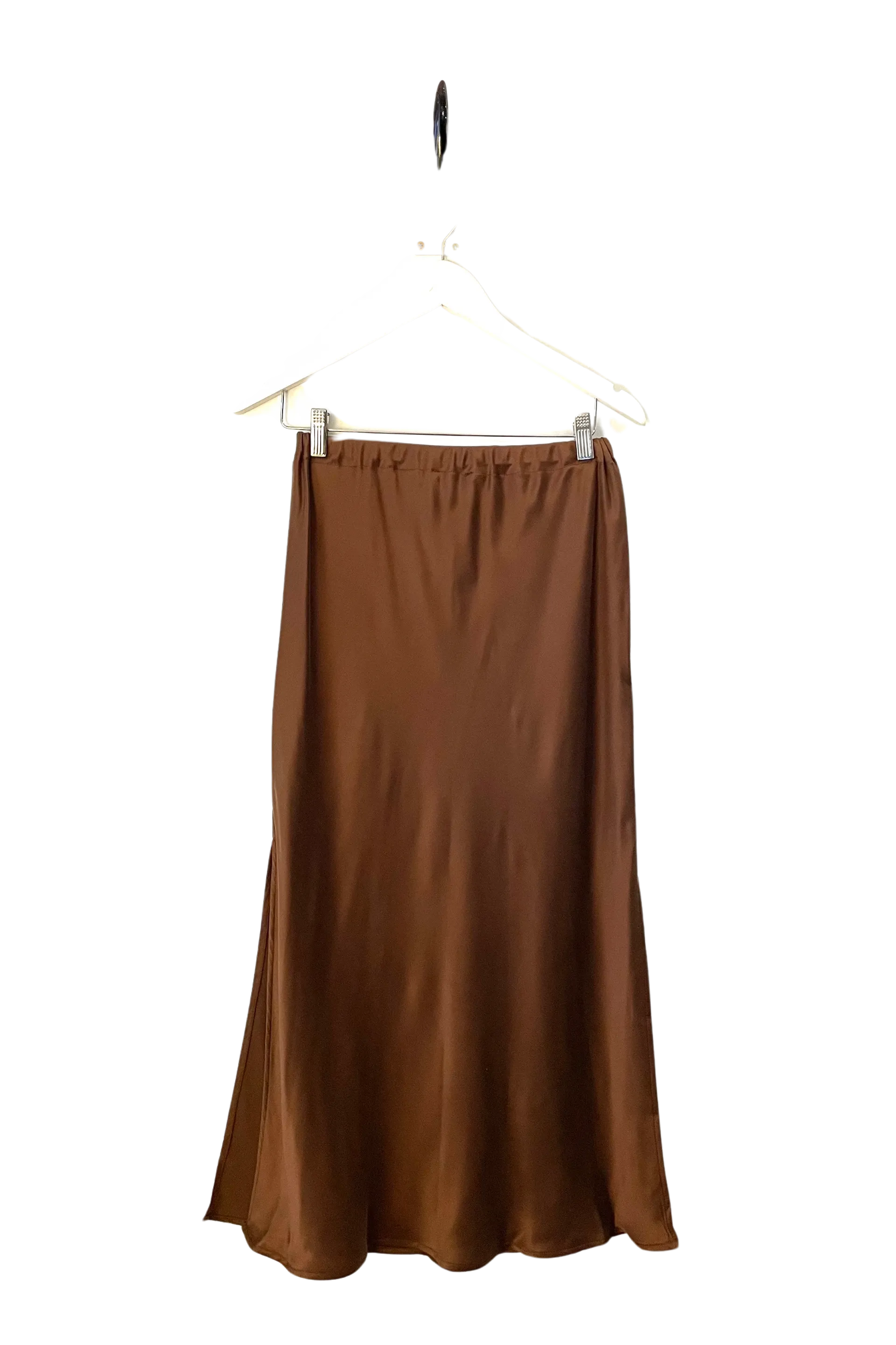 Bias Slip Skirt in Nutmeg