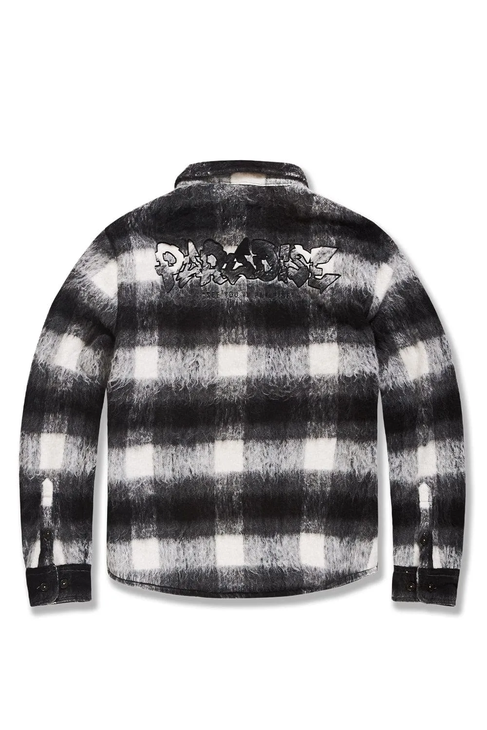Big Men's Vandal Flannel Shacket (Black)