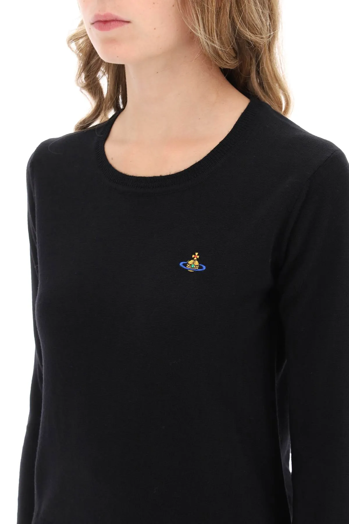 Black Vivienne Westwood Bea Cardigan With Logo Embroidery