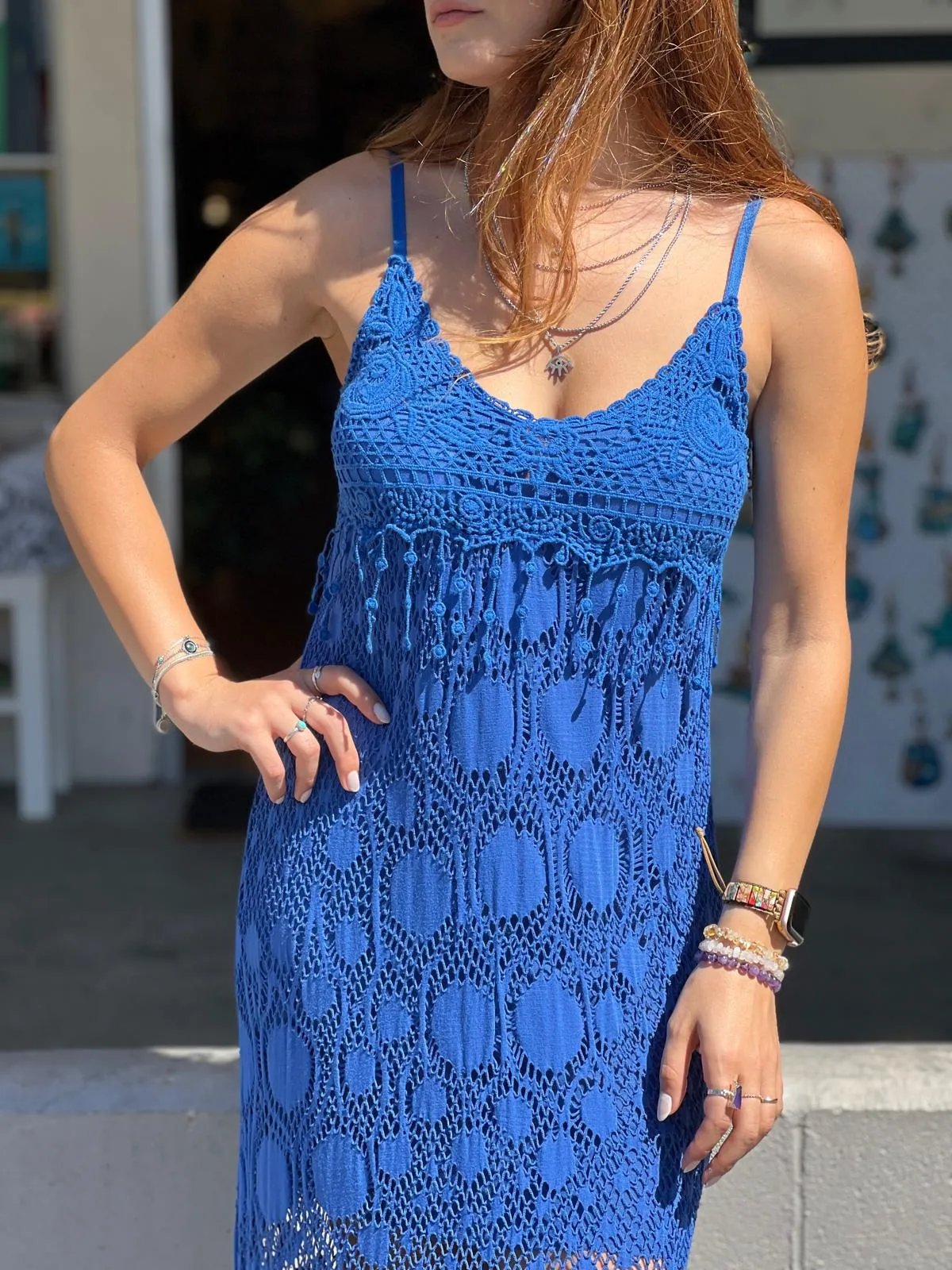 Blue Lace Dress