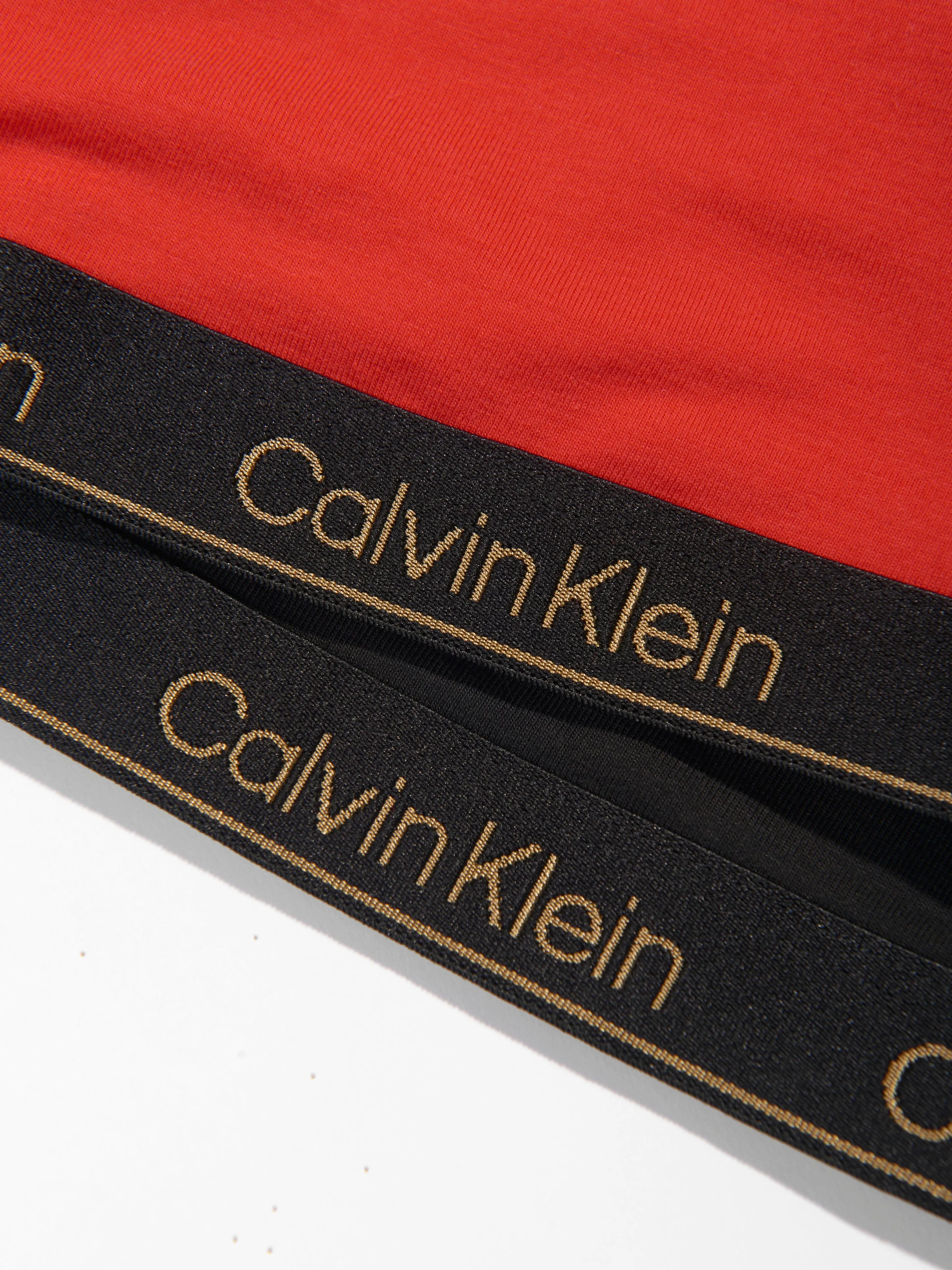 Calvin Klein Girls 2 Pack Bralette Set in Red