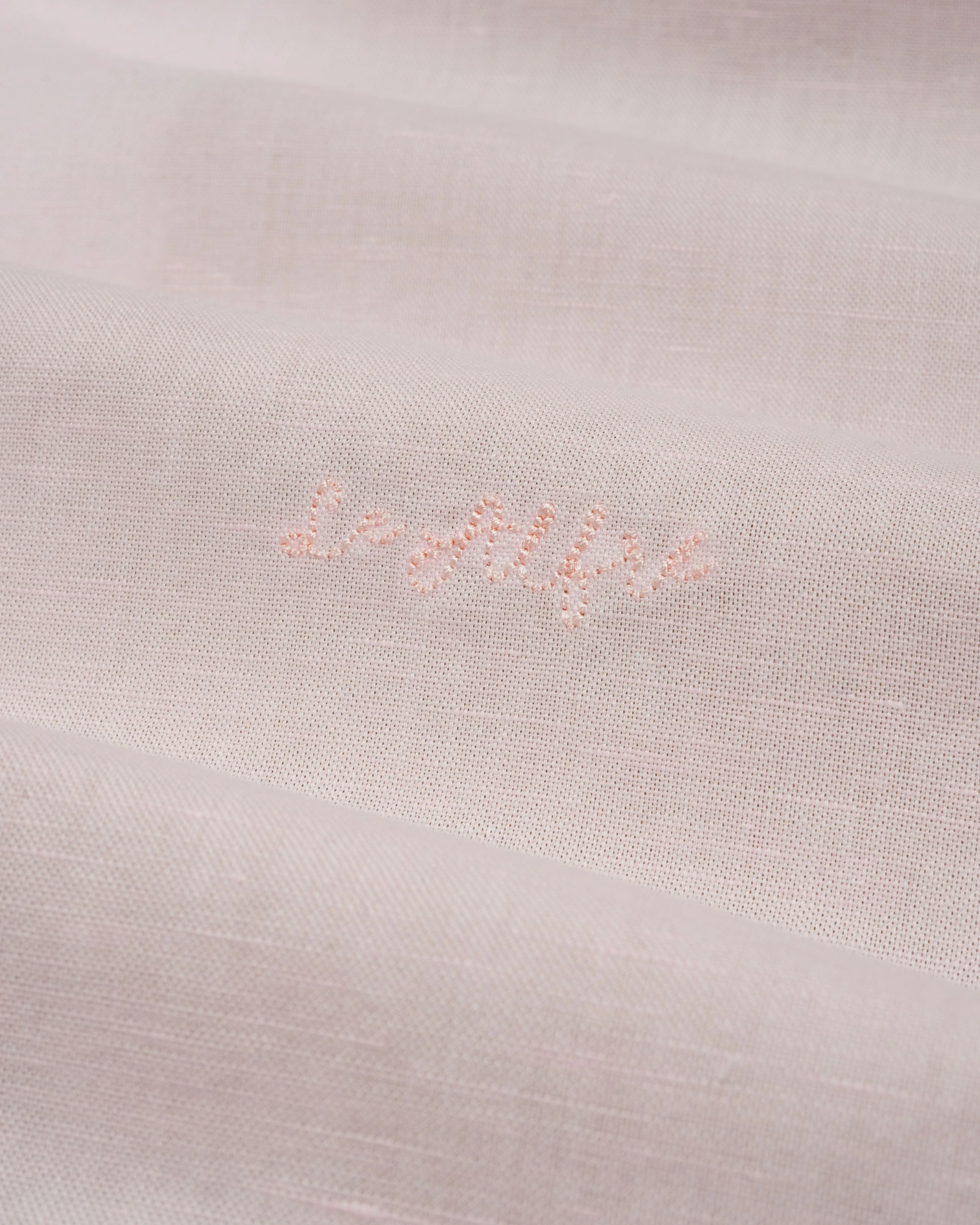 Classic Pink Linen-Blend Shirt