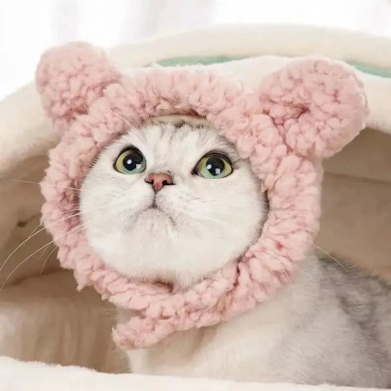 Cute Bear Rabbit Hood for Pets