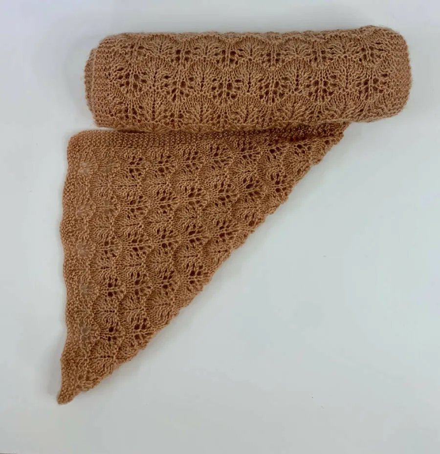Dania's Knits Hand Made Tree Brunches Mohair Scarf