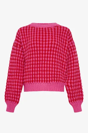 Gio Knit Jumper - Pink/Red Mix