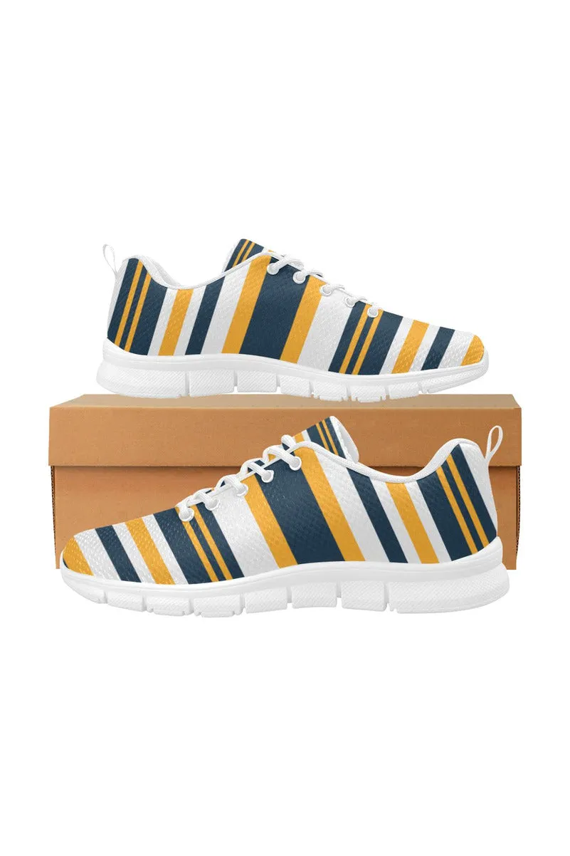 Gold & Blue Women's Breathable Running Shoes