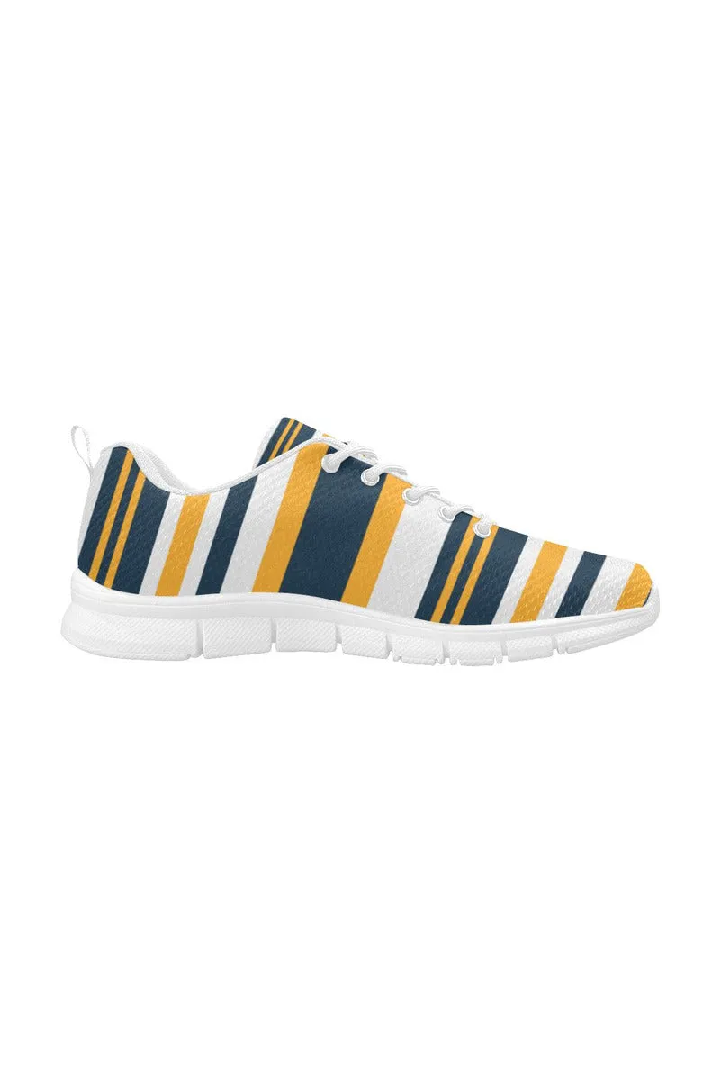 Gold & Blue Women's Breathable Running Shoes