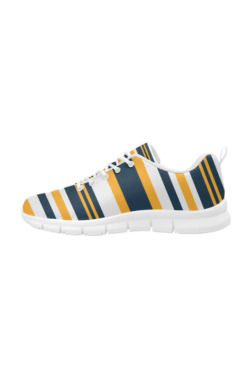Gold & Blue Women's Breathable Running Shoes
