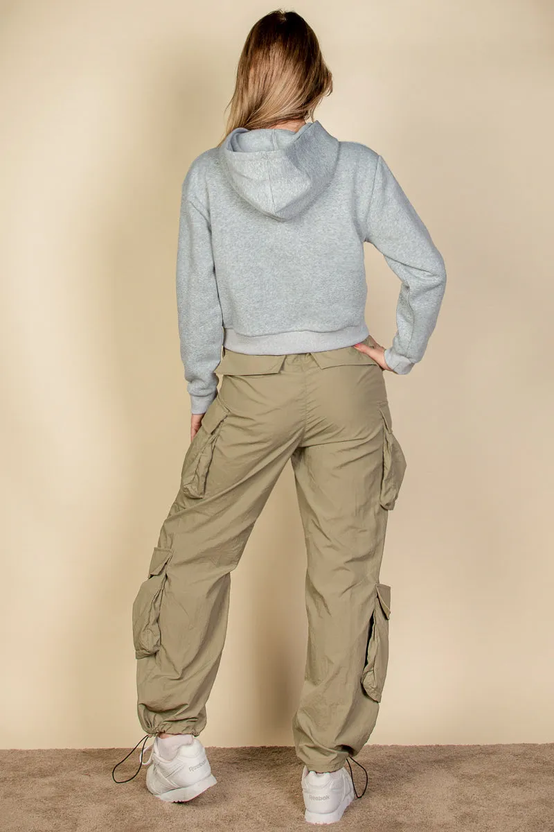 Graphic Drop Shoulder Pull Over Hoodie