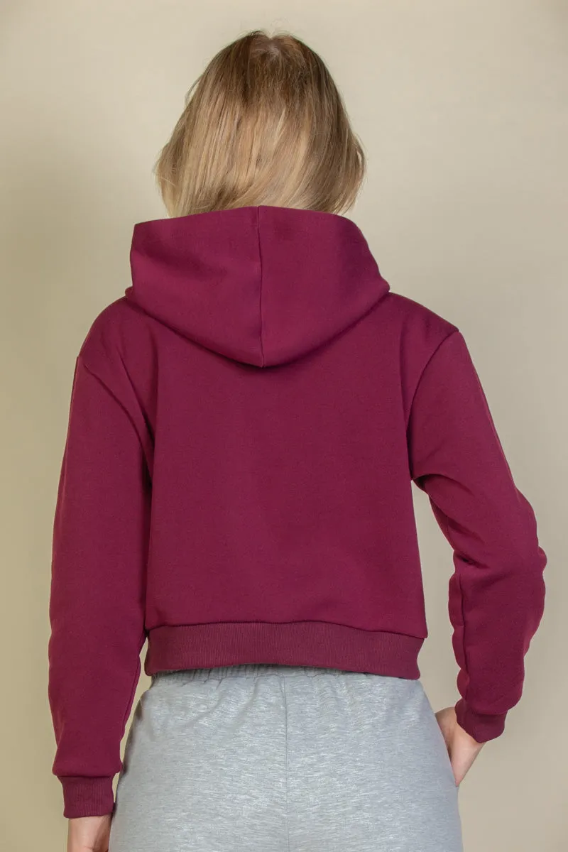 Graphic Drop Shoulder Pull Over Hoodie