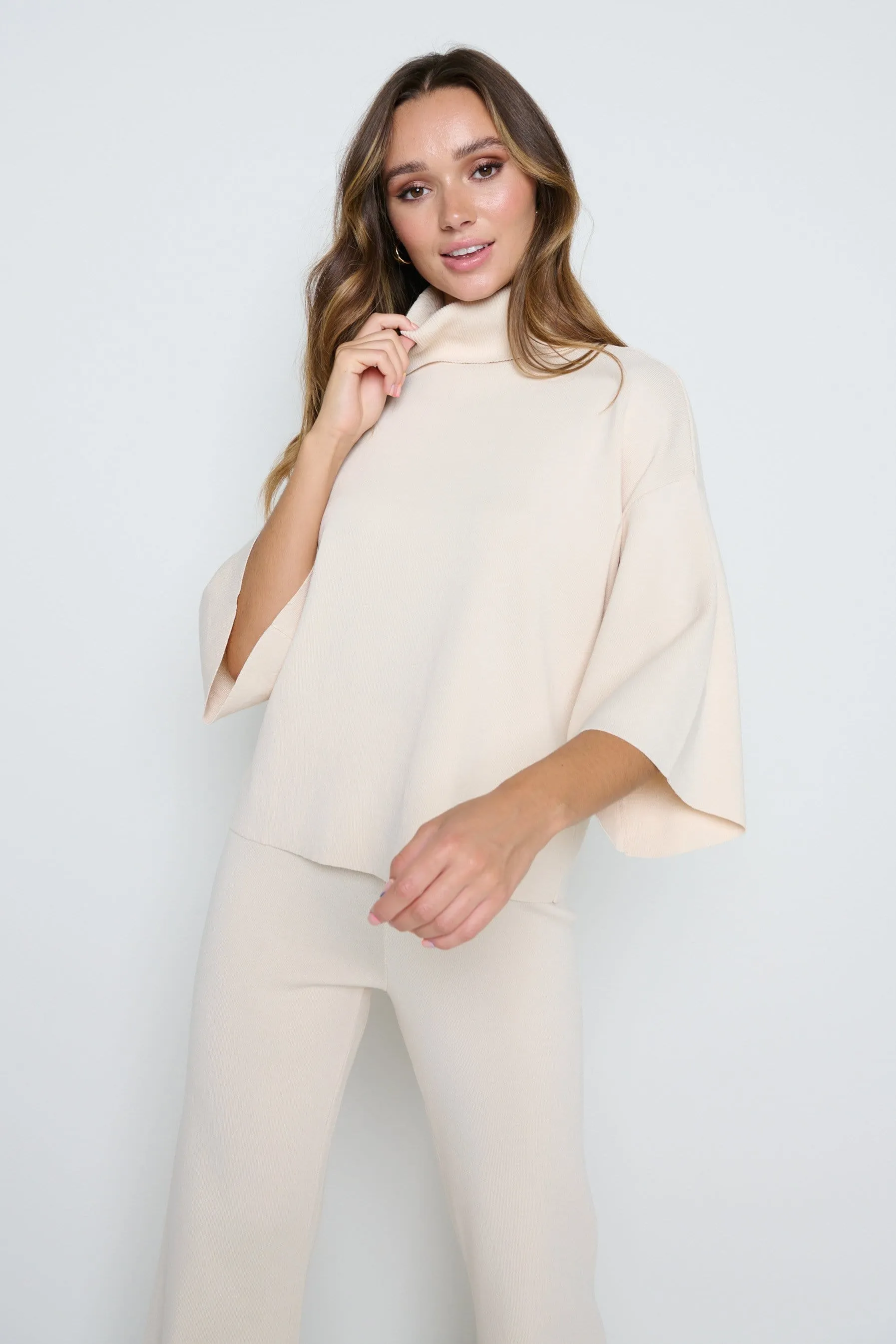 Hayden Kimono Sleeve Jumper - Cream