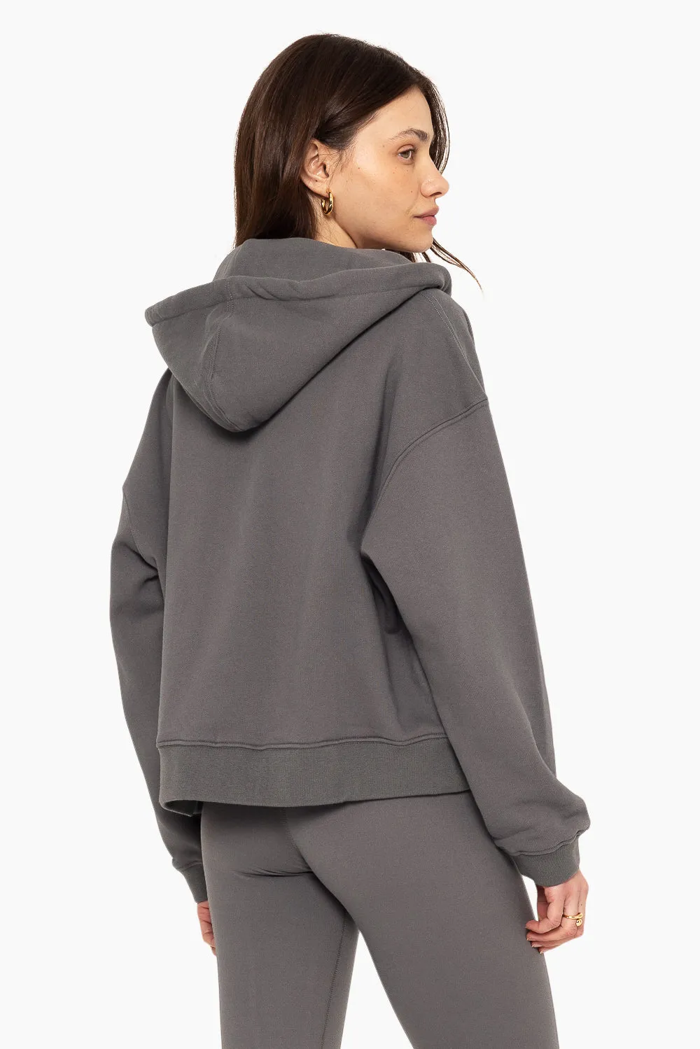 HEAVYWEIGHT SWEATS ZIP HOODIE - GRAPHITE