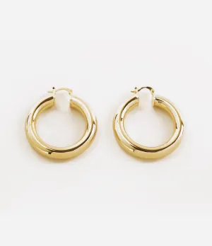 Large Hollow Round Hoop Earrings