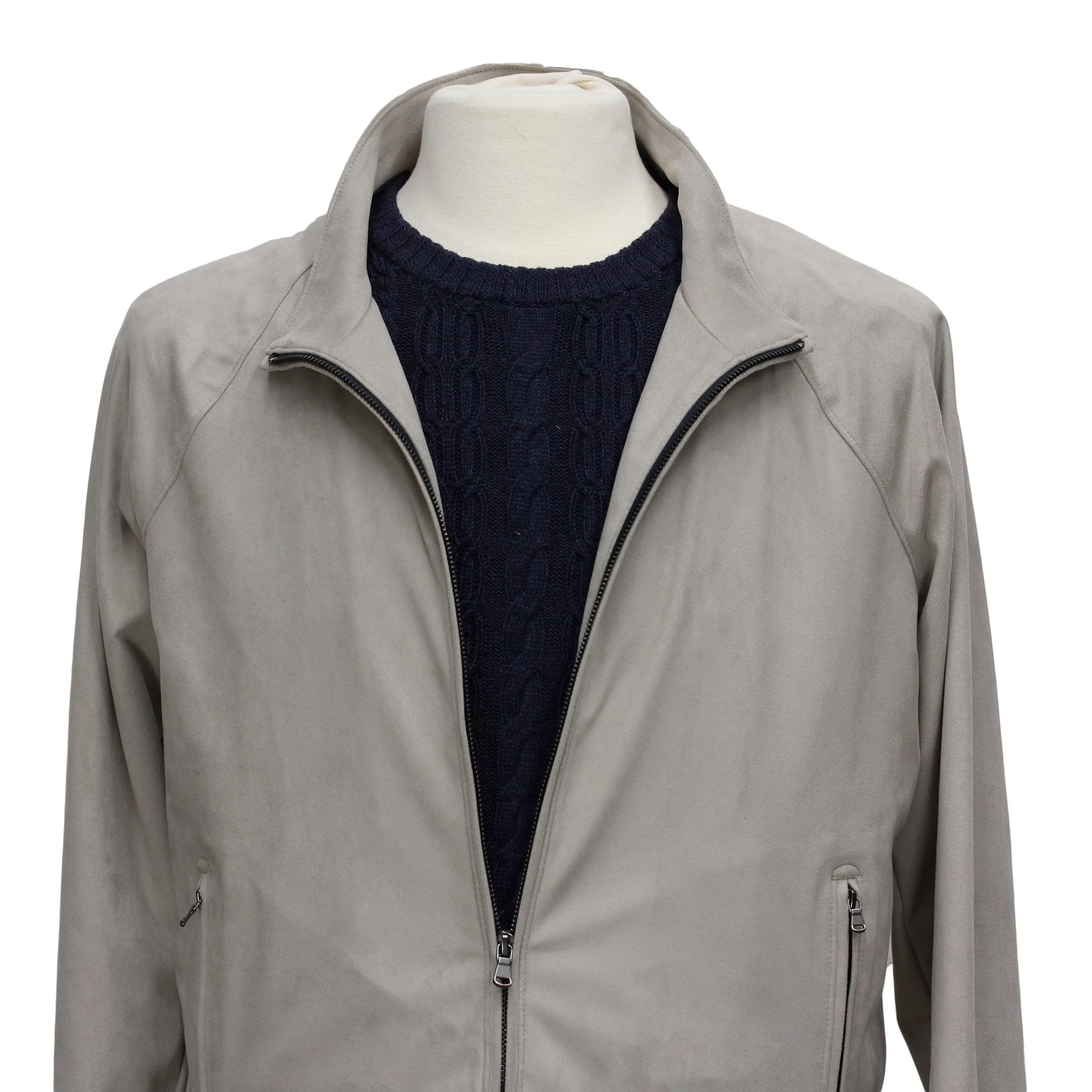 Leather Suede Bomber Jacket - Jack Victor