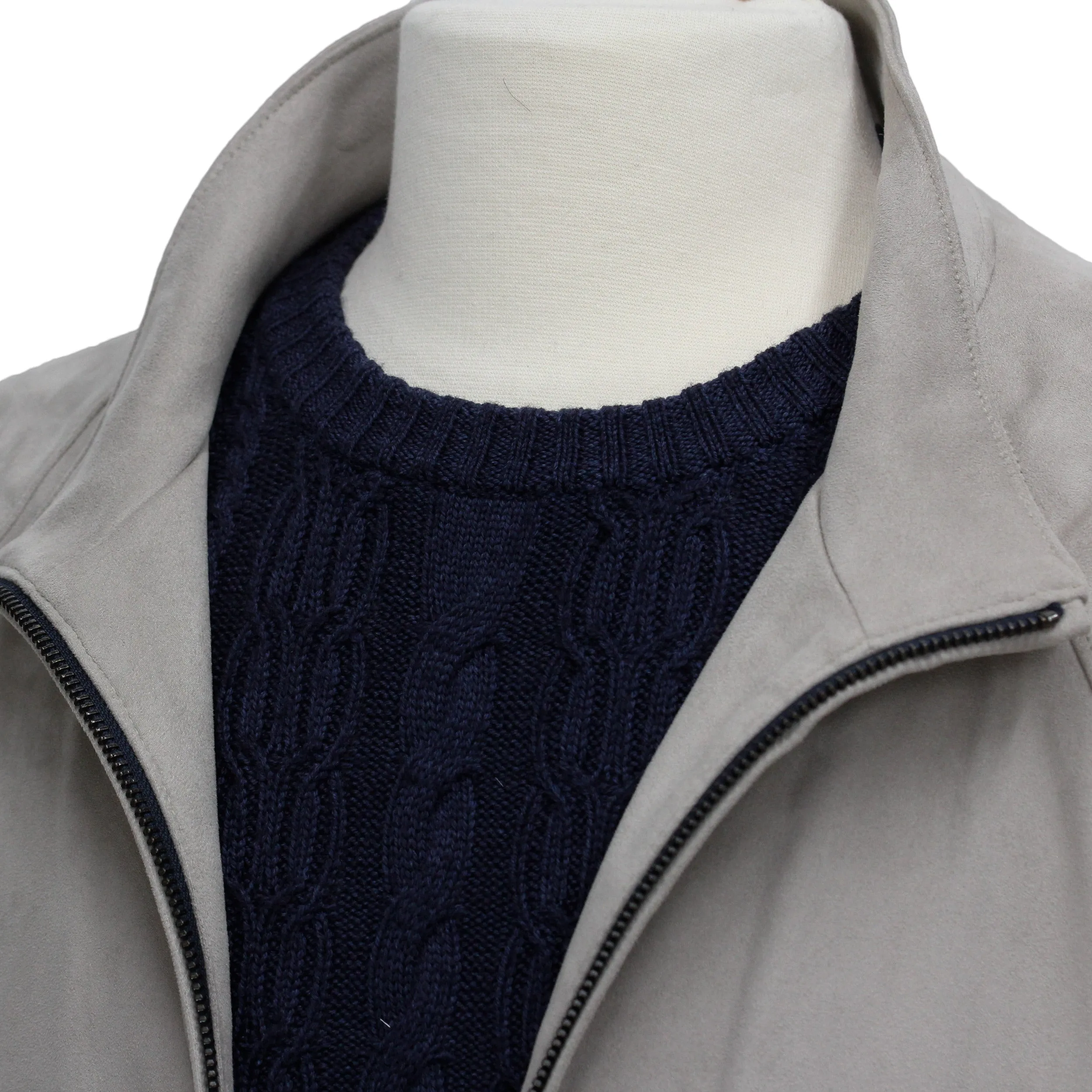 Leather Suede Bomber Jacket - Jack Victor