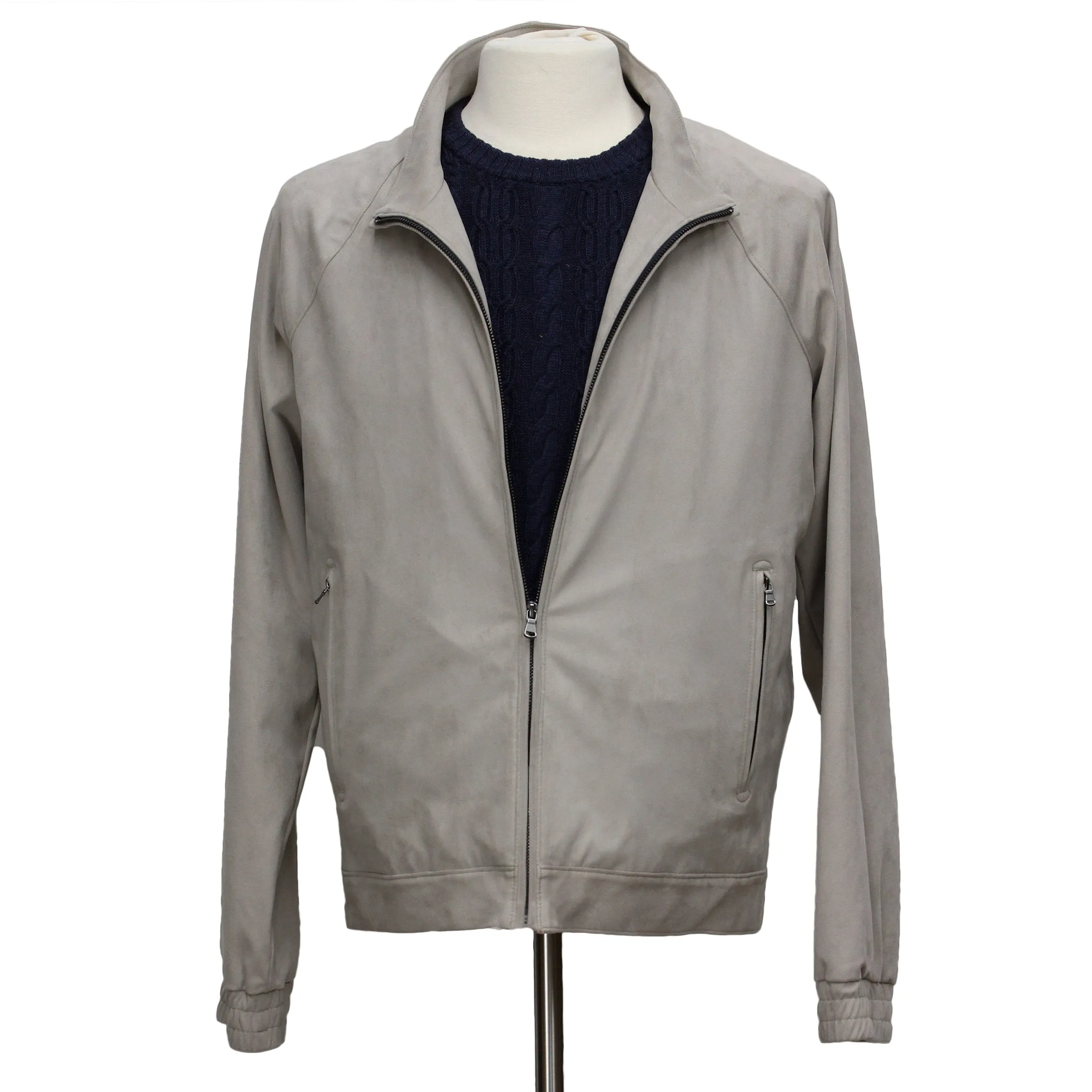 Leather Suede Bomber Jacket - Jack Victor