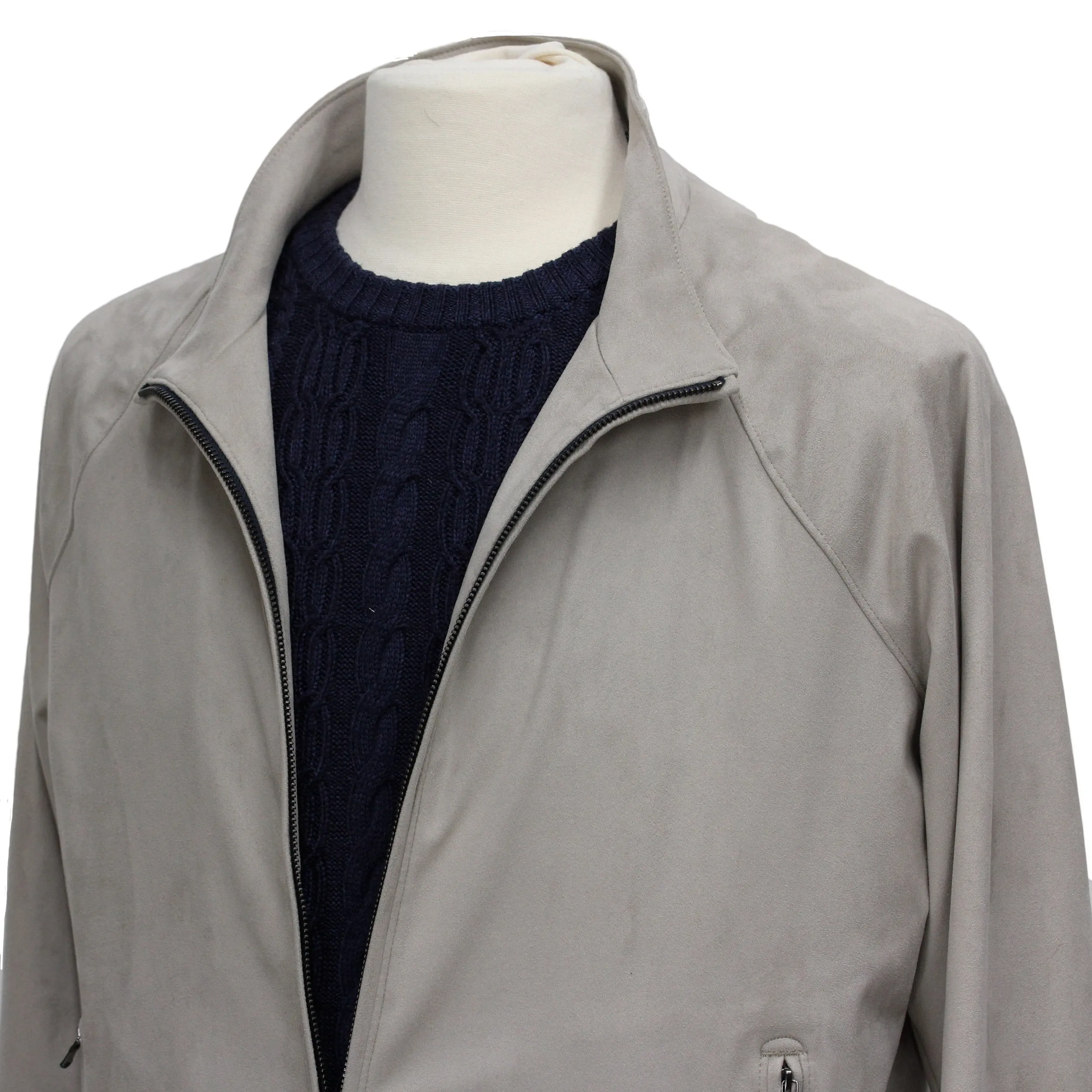Leather Suede Bomber Jacket - Jack Victor