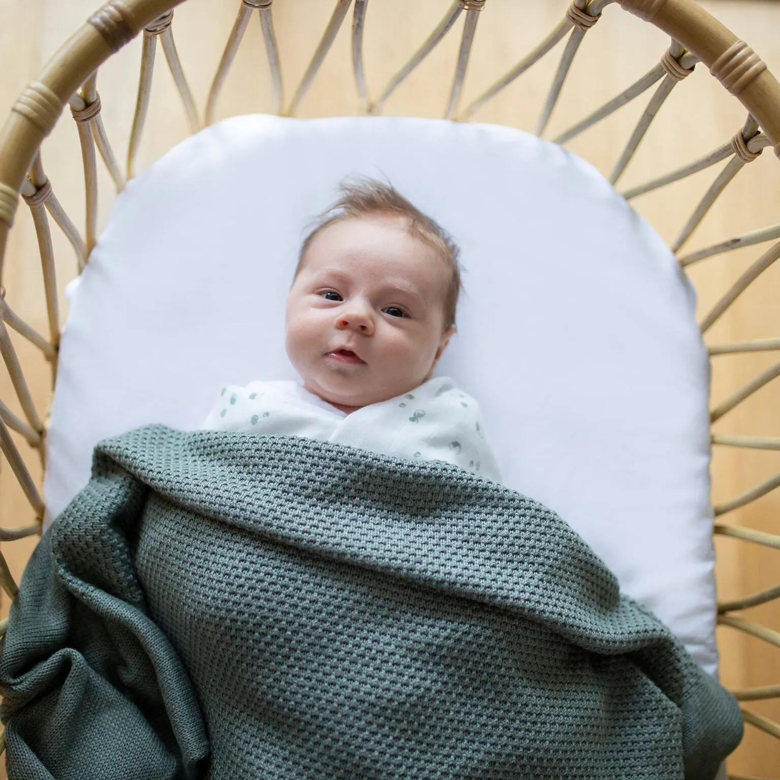 Little Bamboo Textured Blanket - Whisper