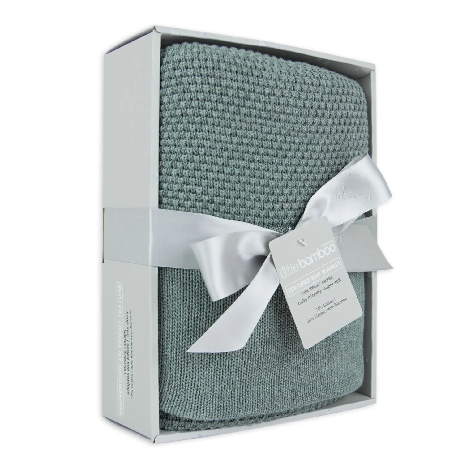 Little Bamboo Textured Blanket - Whisper