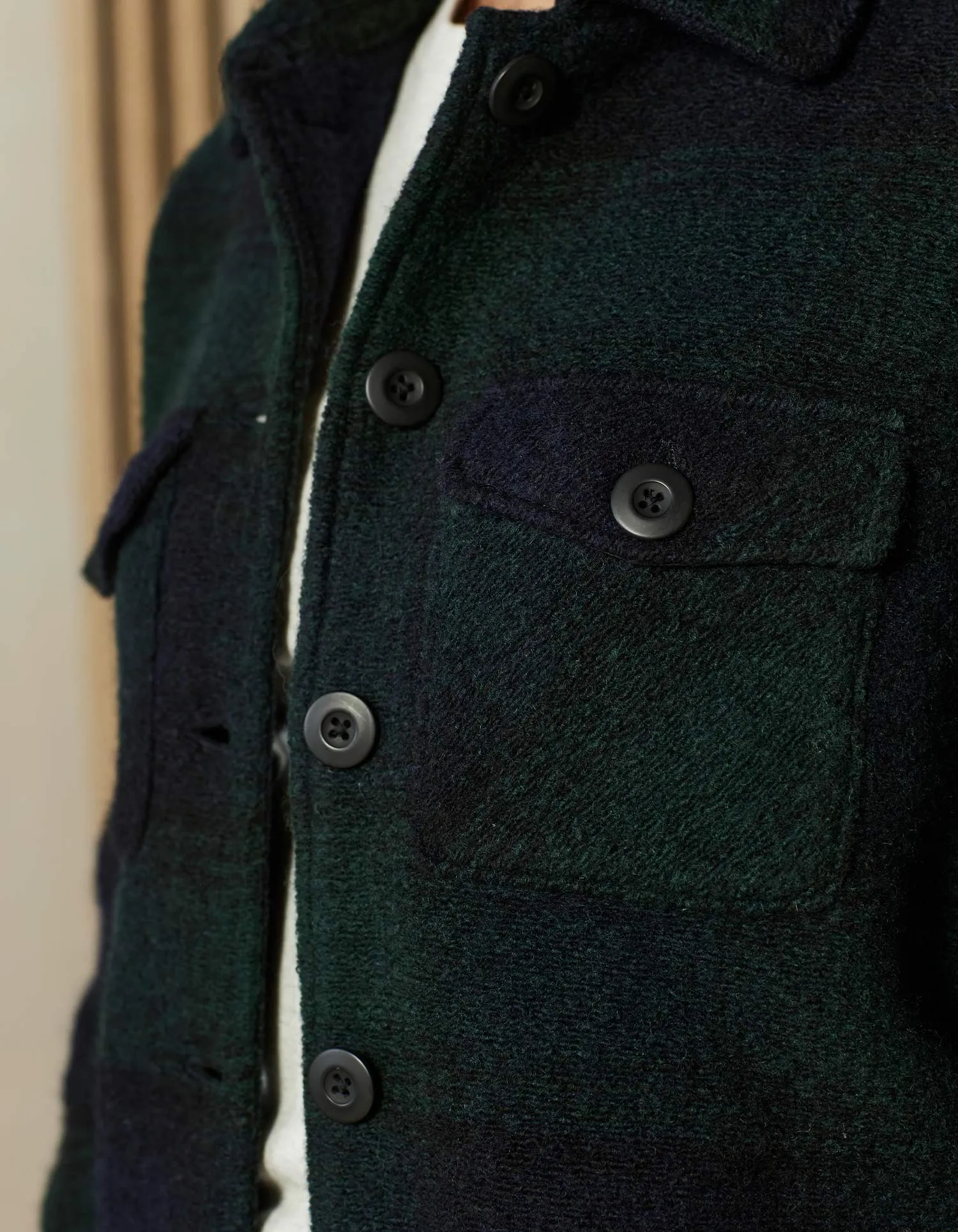 Logan Ski Lodge Jacket in Blackwatch Plaid