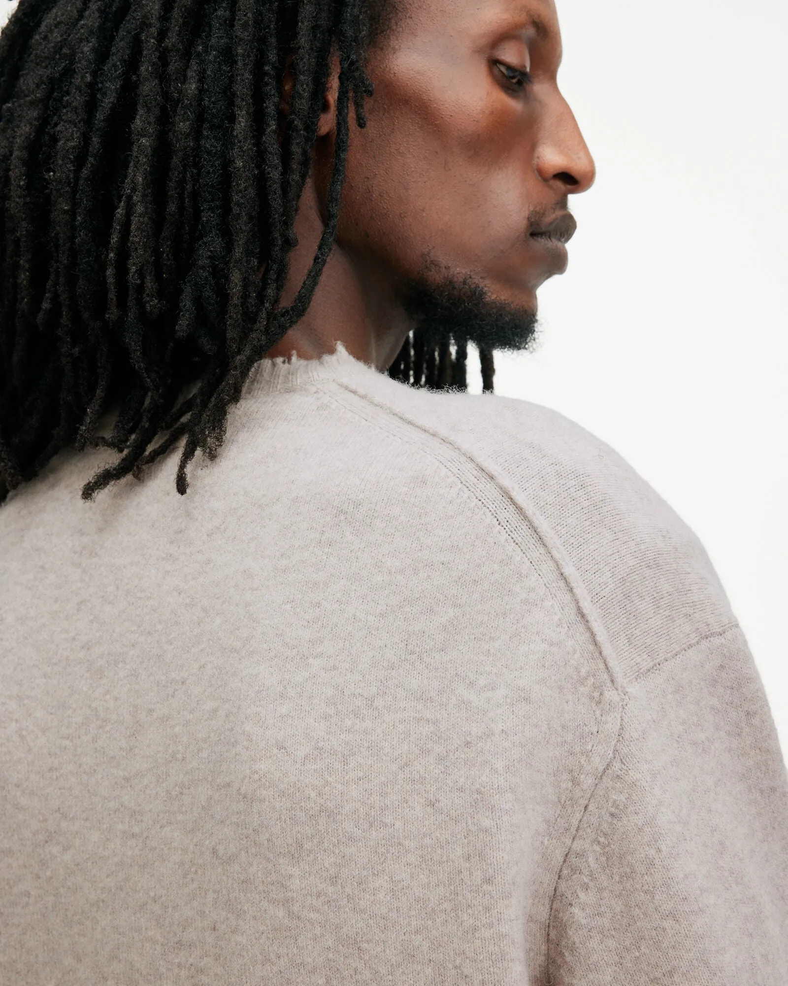Luka Recycled Distressed Crew Neck Jumper