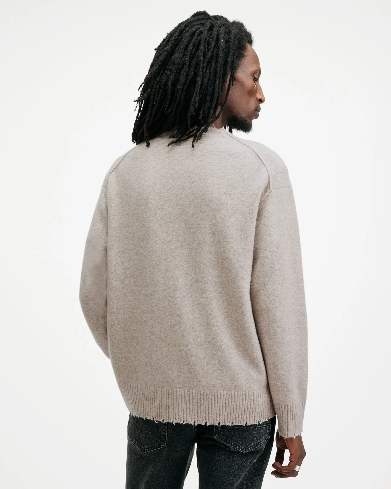 Luka Recycled Distressed Crew Neck Jumper