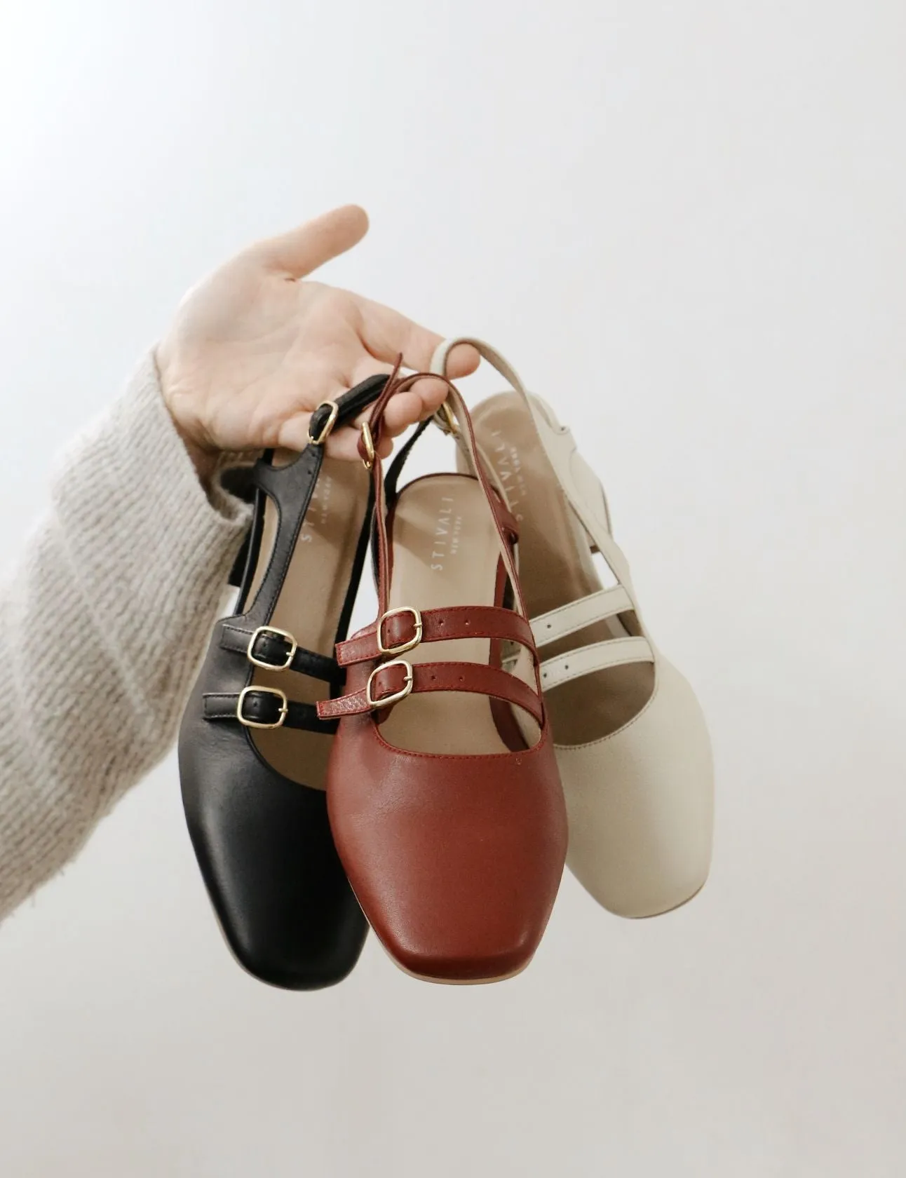 Marie mary janes in black leather womens shoes