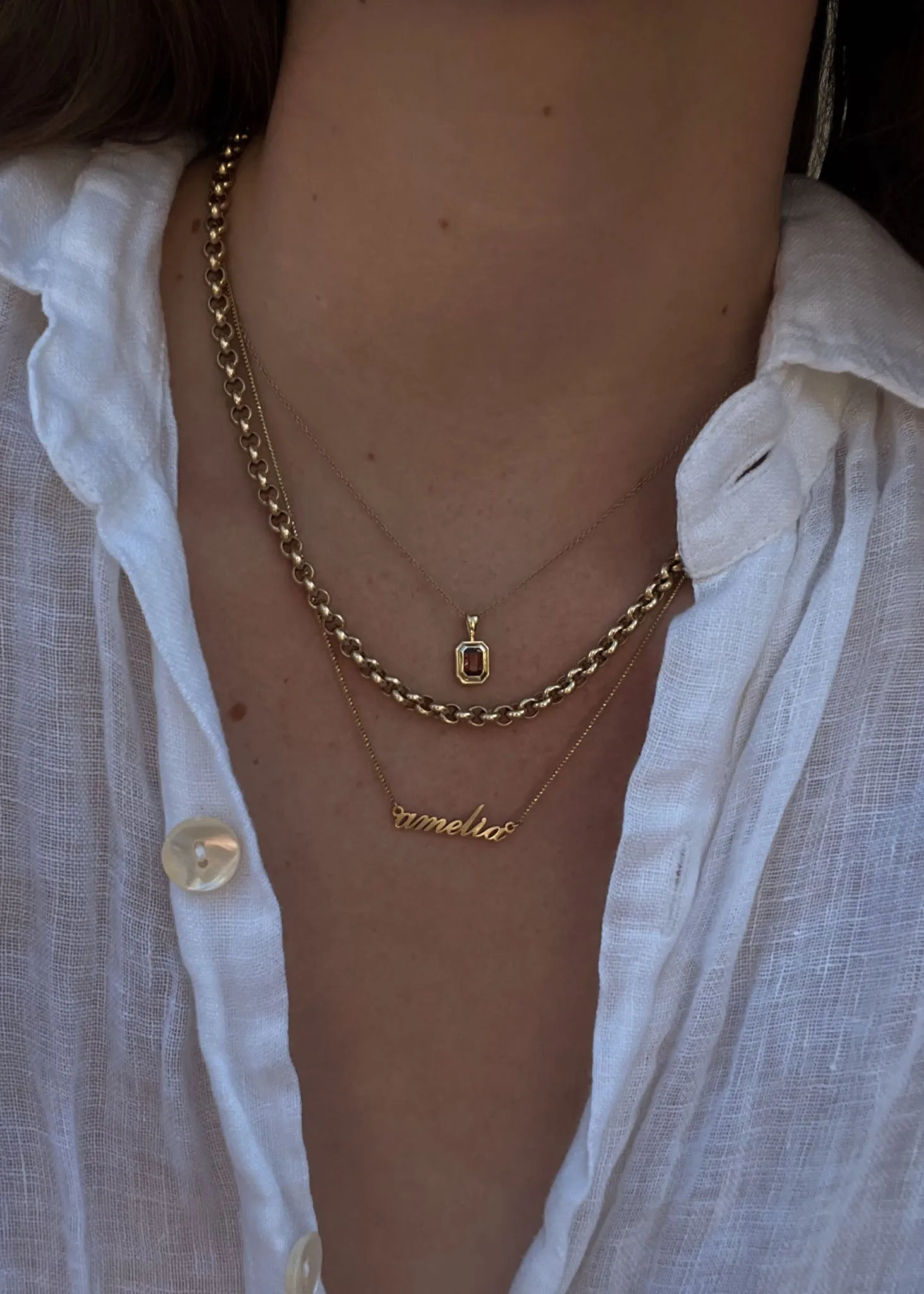 Matis Rolo Link Chain Necklace
