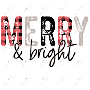 Merry and bright - htv transfer