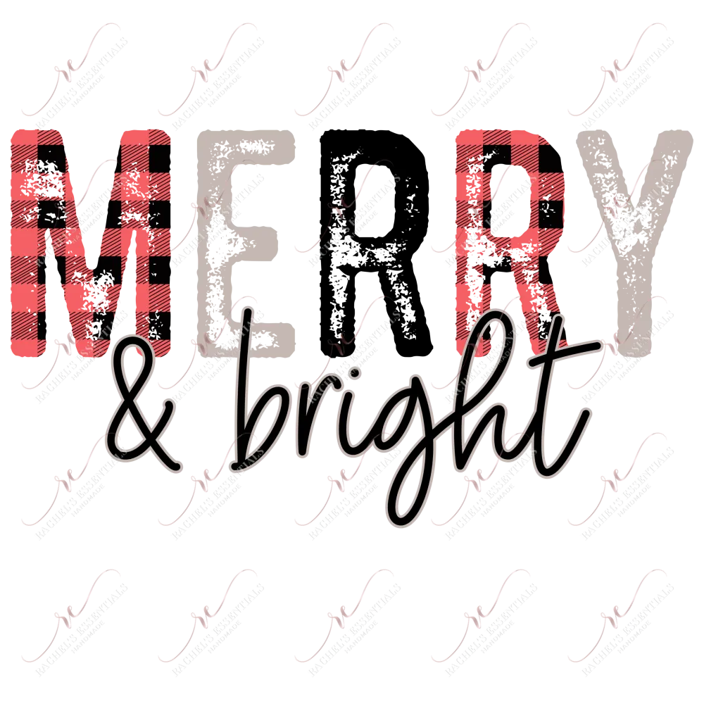 Merry and bright - htv transfer