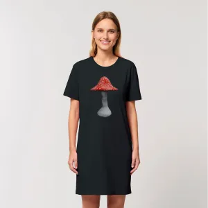 Mushroom2 Organic T-Shirt Dress