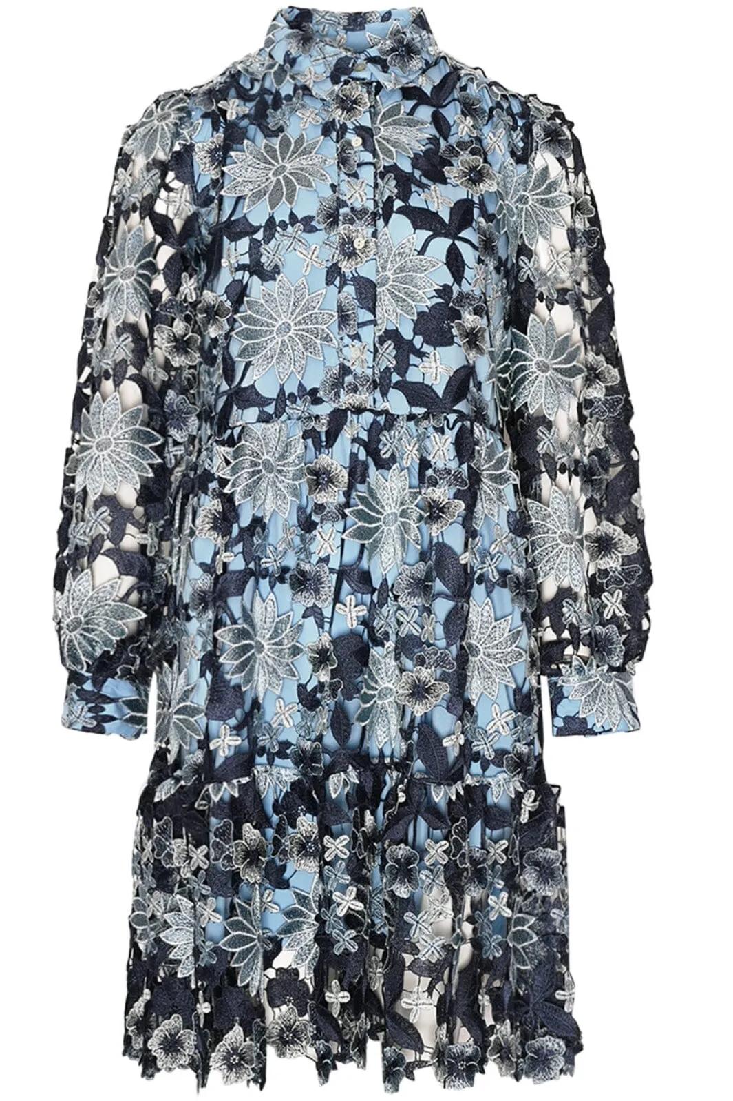 Noella - Star Ls Dress - 1292 Dark Blue Mix