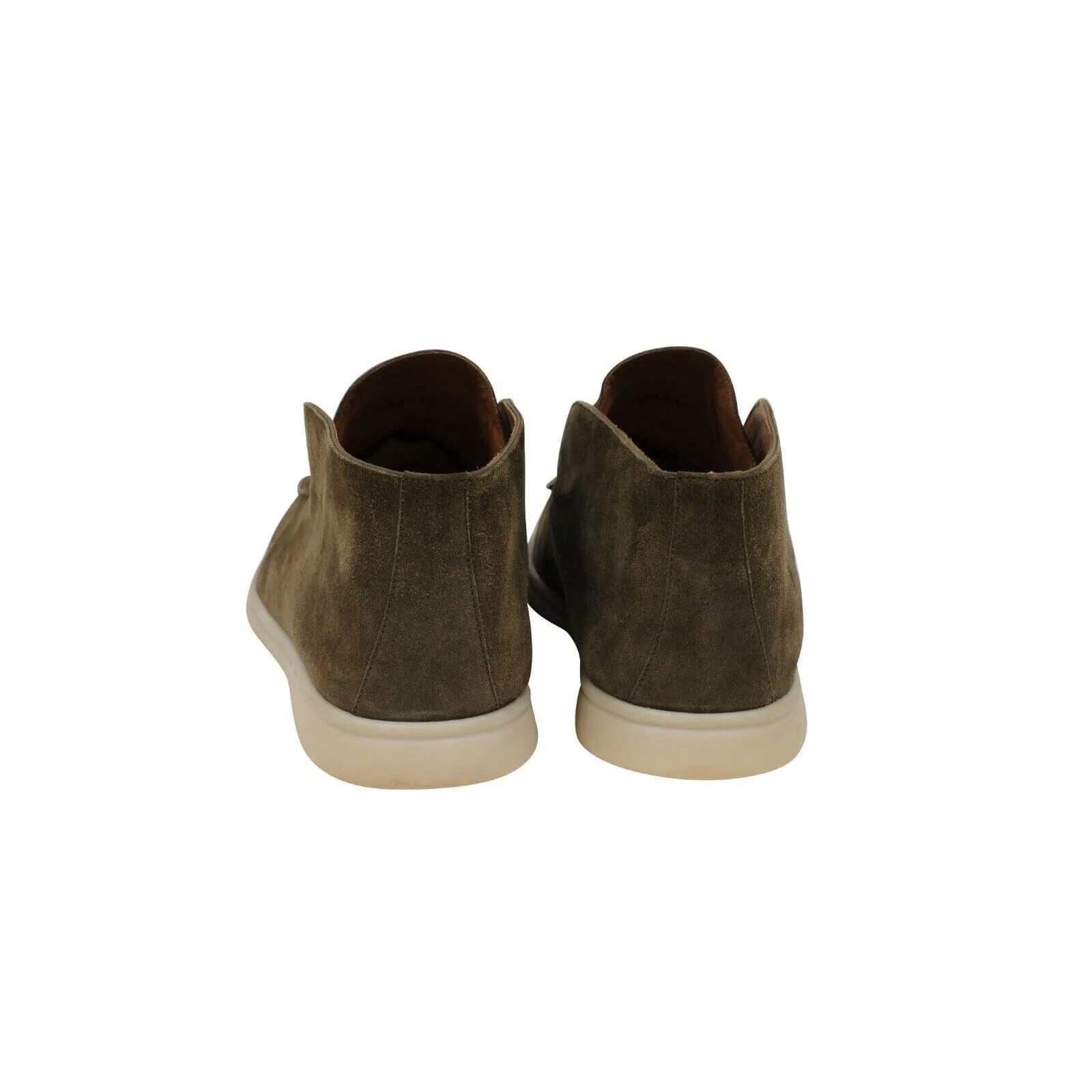 Olive Green Suede Open Walk Chukkas
