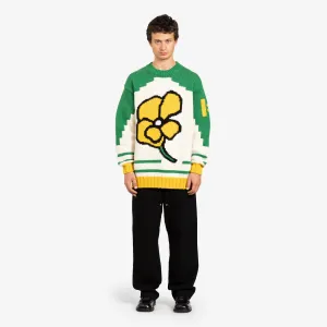 Oversized 'Kenzo Poppy' Jumper Grass Green
