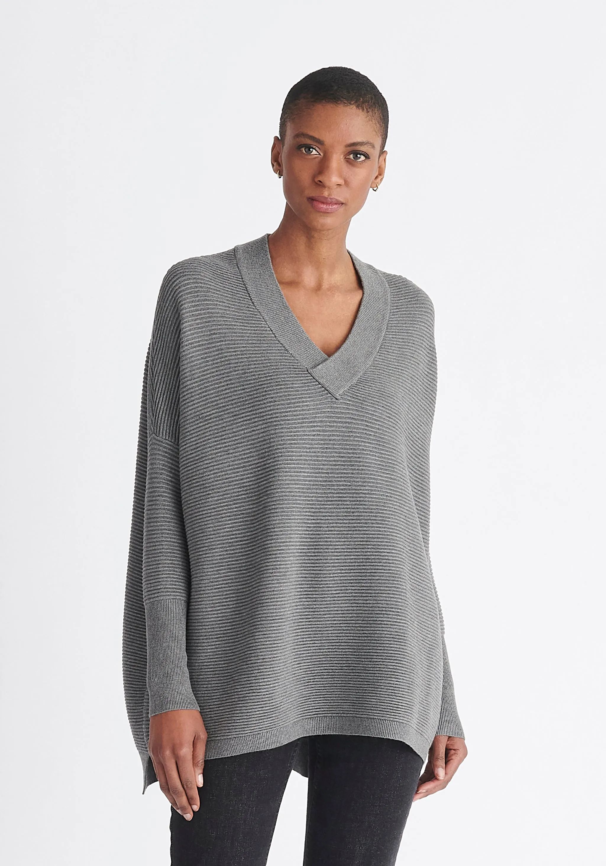 Paisie V-Neck Ribbed Jumper