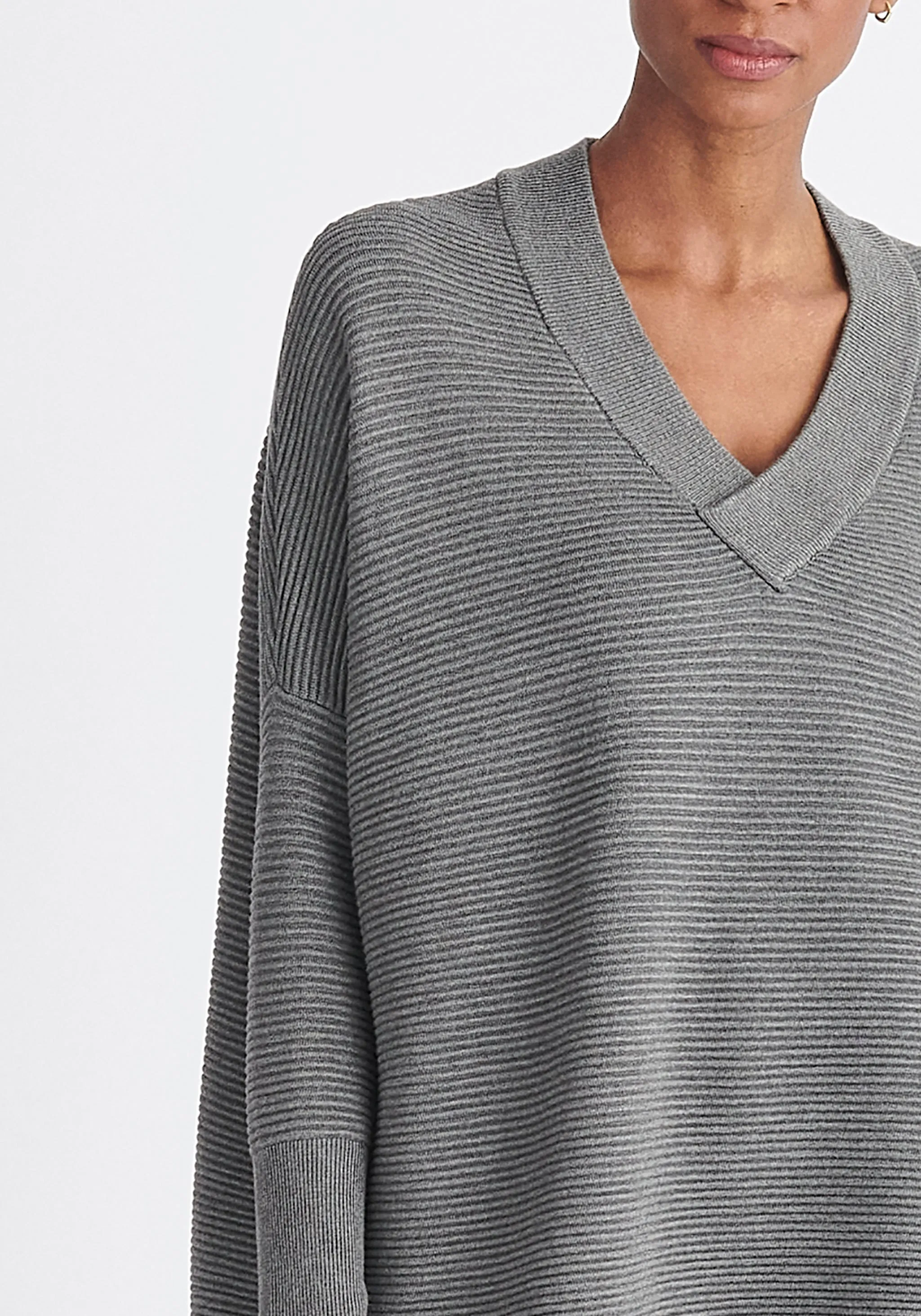 Paisie V-Neck Ribbed Jumper