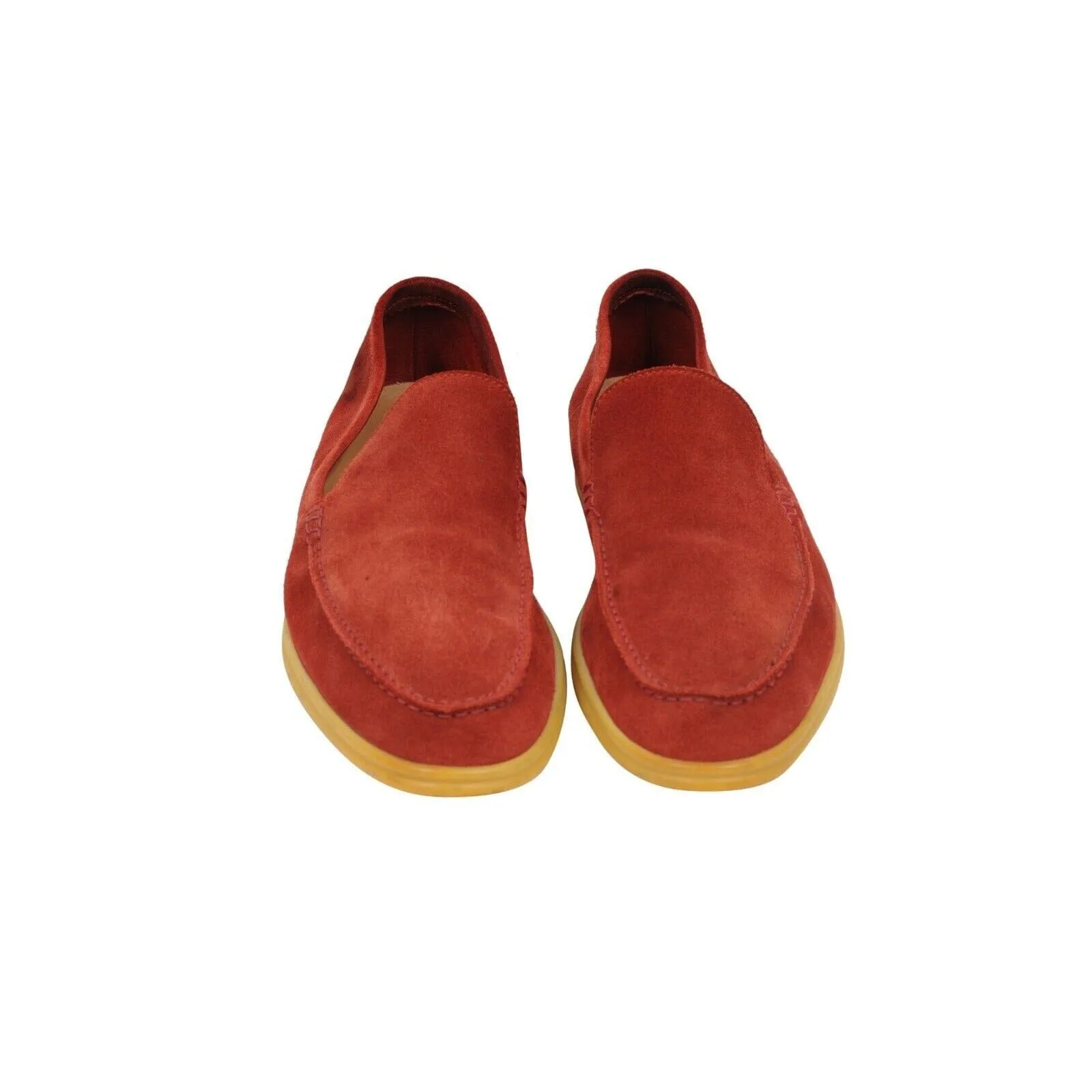 Red Orange Suede Summer Walk