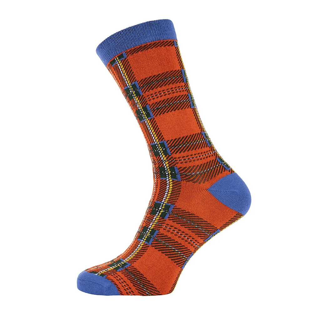 Red tartan Bamboo socks
