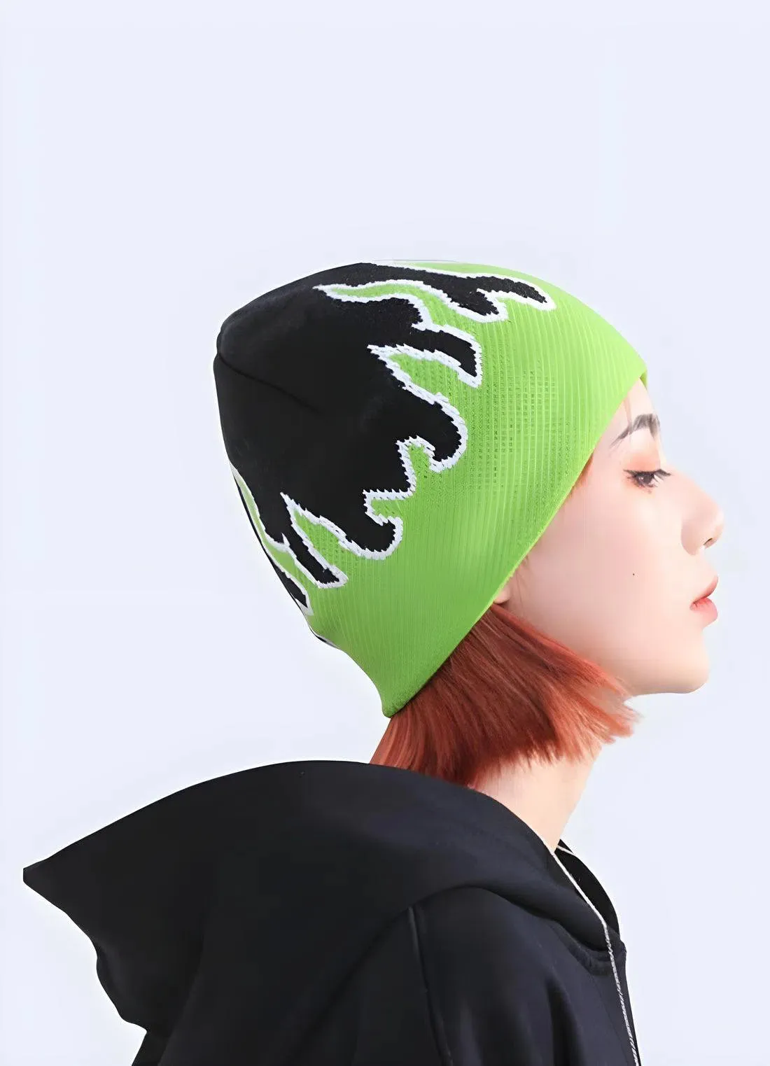Rosalisse – Rib-knit flame – Beanie