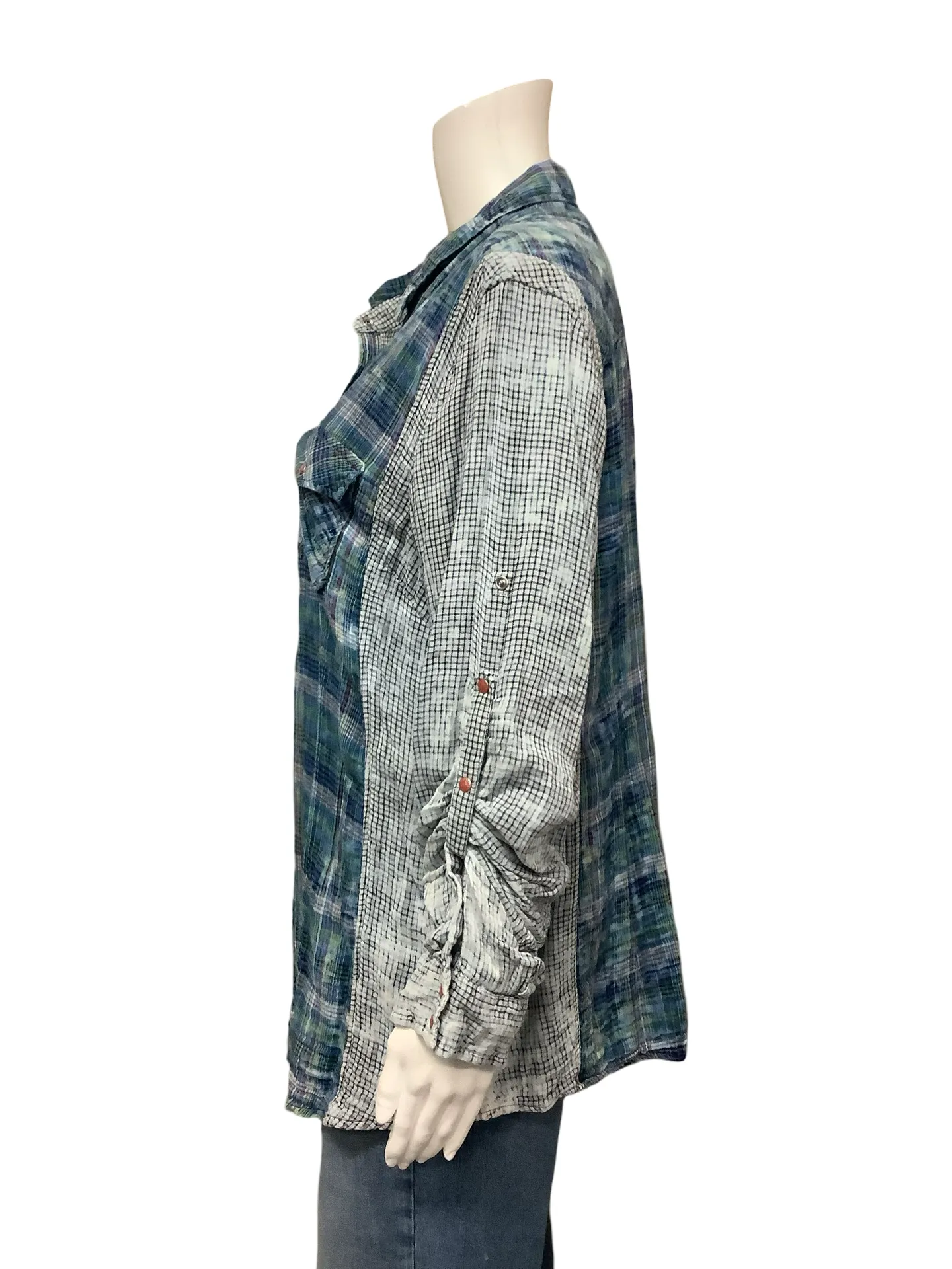 Ryan Michael Long Sleeve Print Shirt Size: XXL