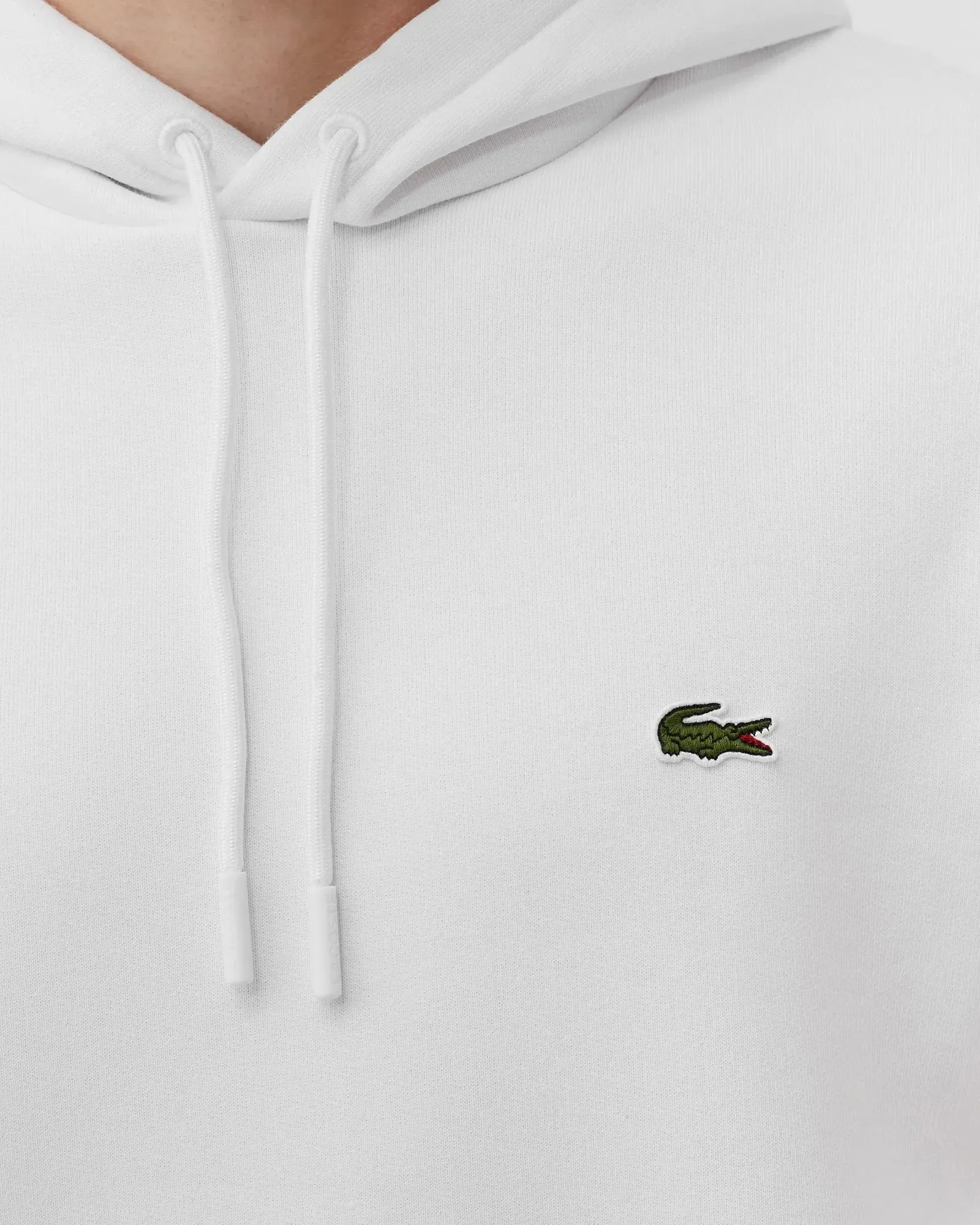 SH9623 QAO 001W LACOSTE SWEATSHIRT MEN WHITE