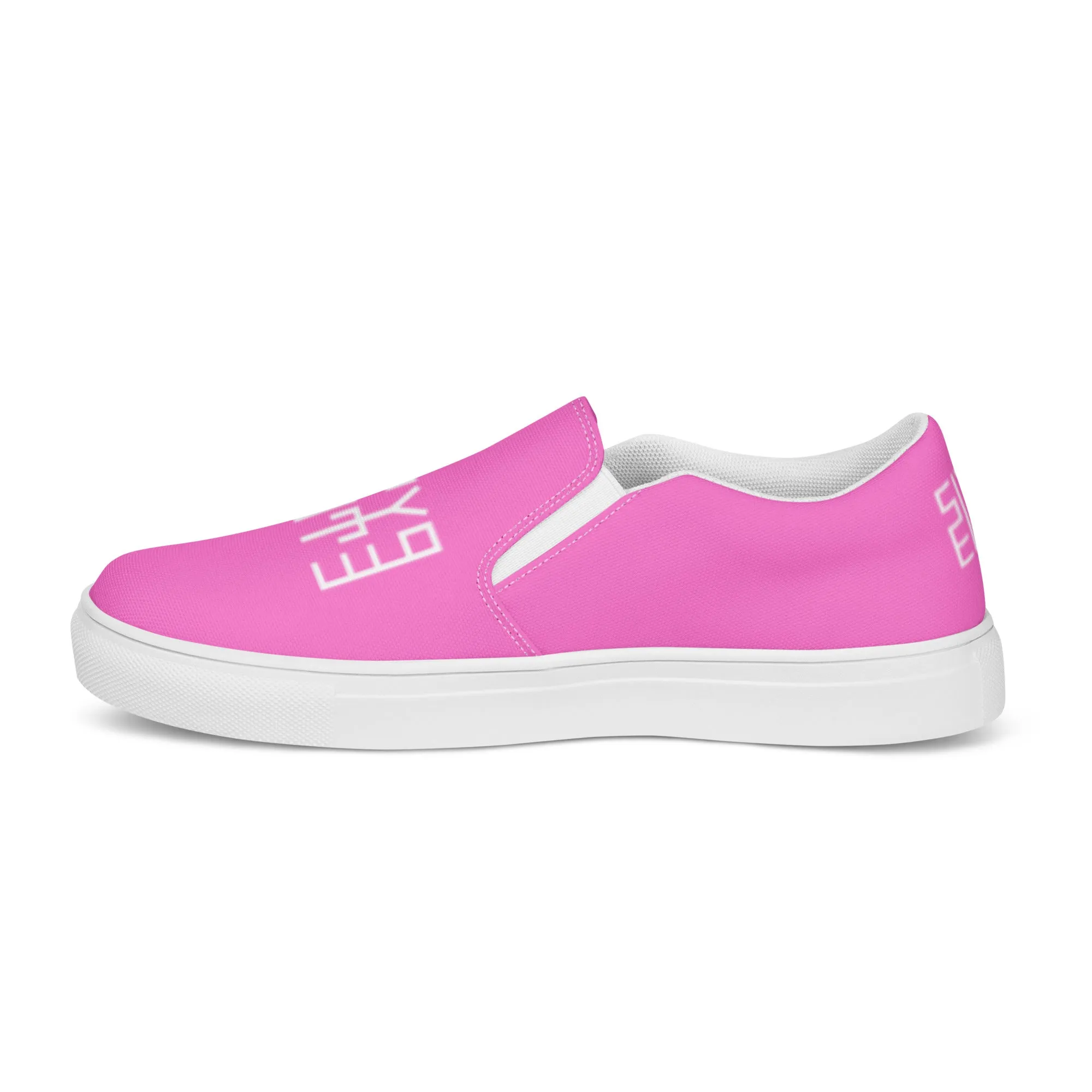 Sixty Eight 93 Logo White & Pink Women's Slip On Shoes