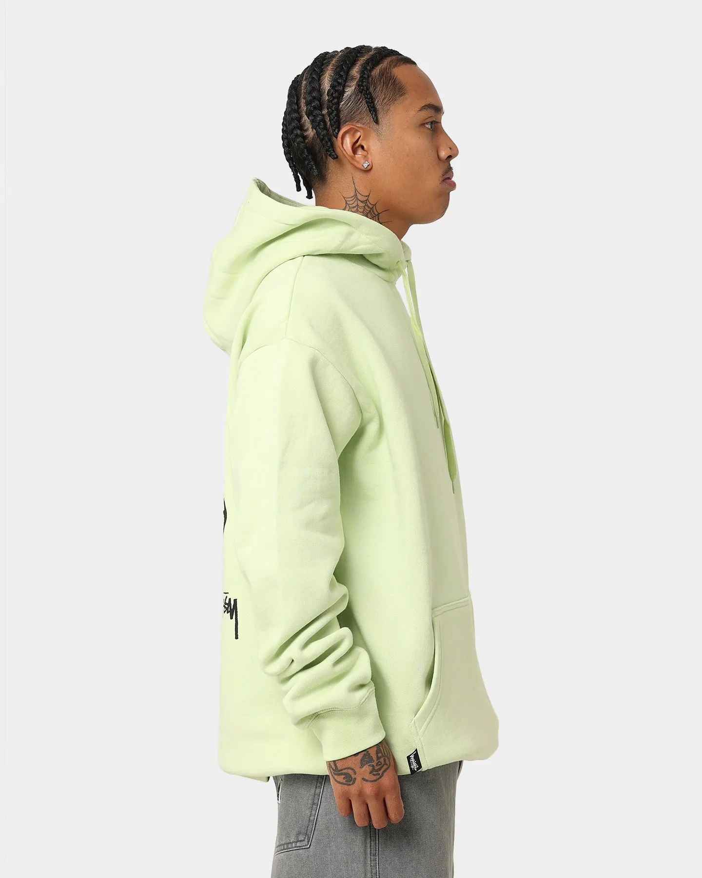 Stussy Fire Dice 50-50 Hoodie Light Green