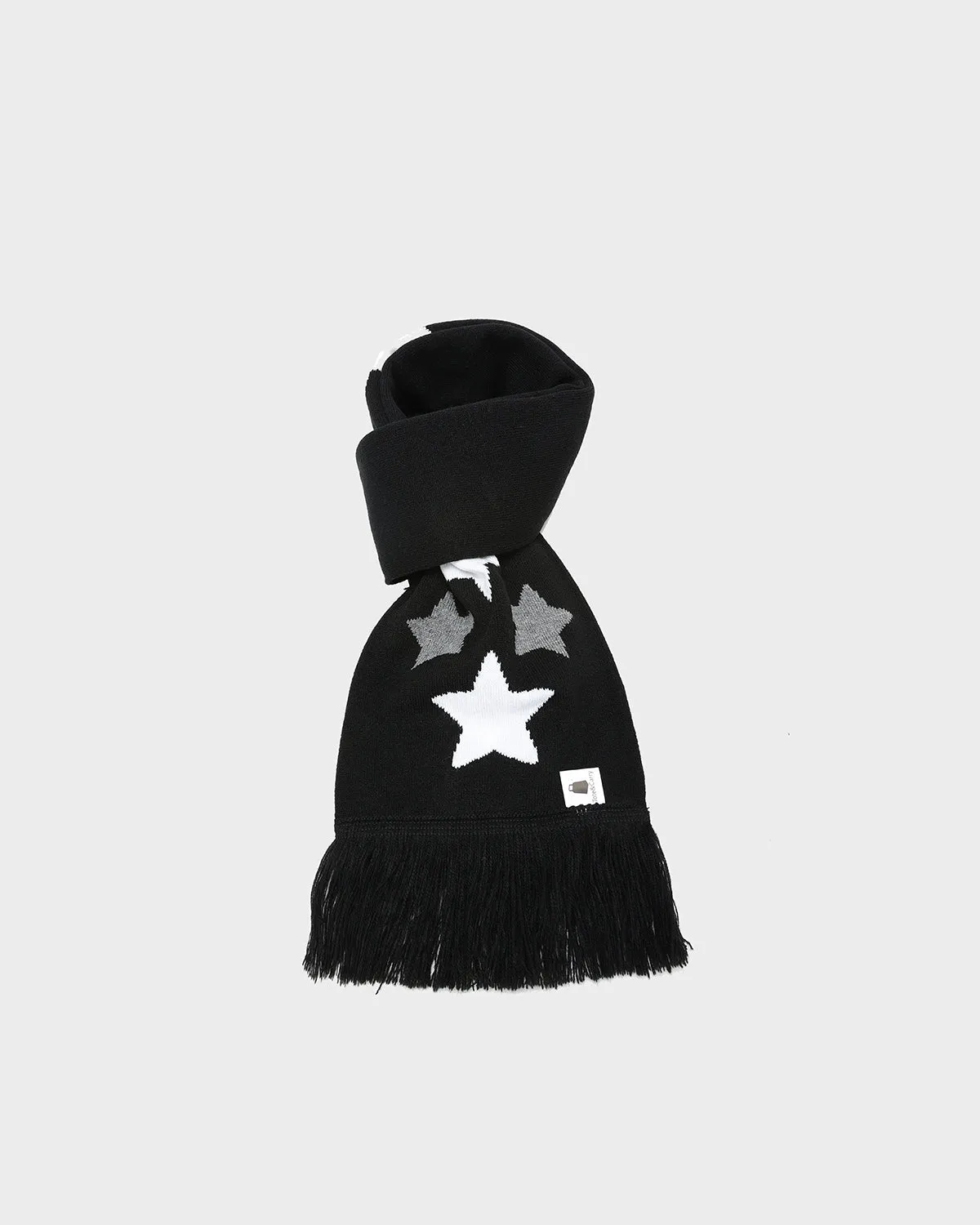 T&C Beanie Scarf Set in Black & White