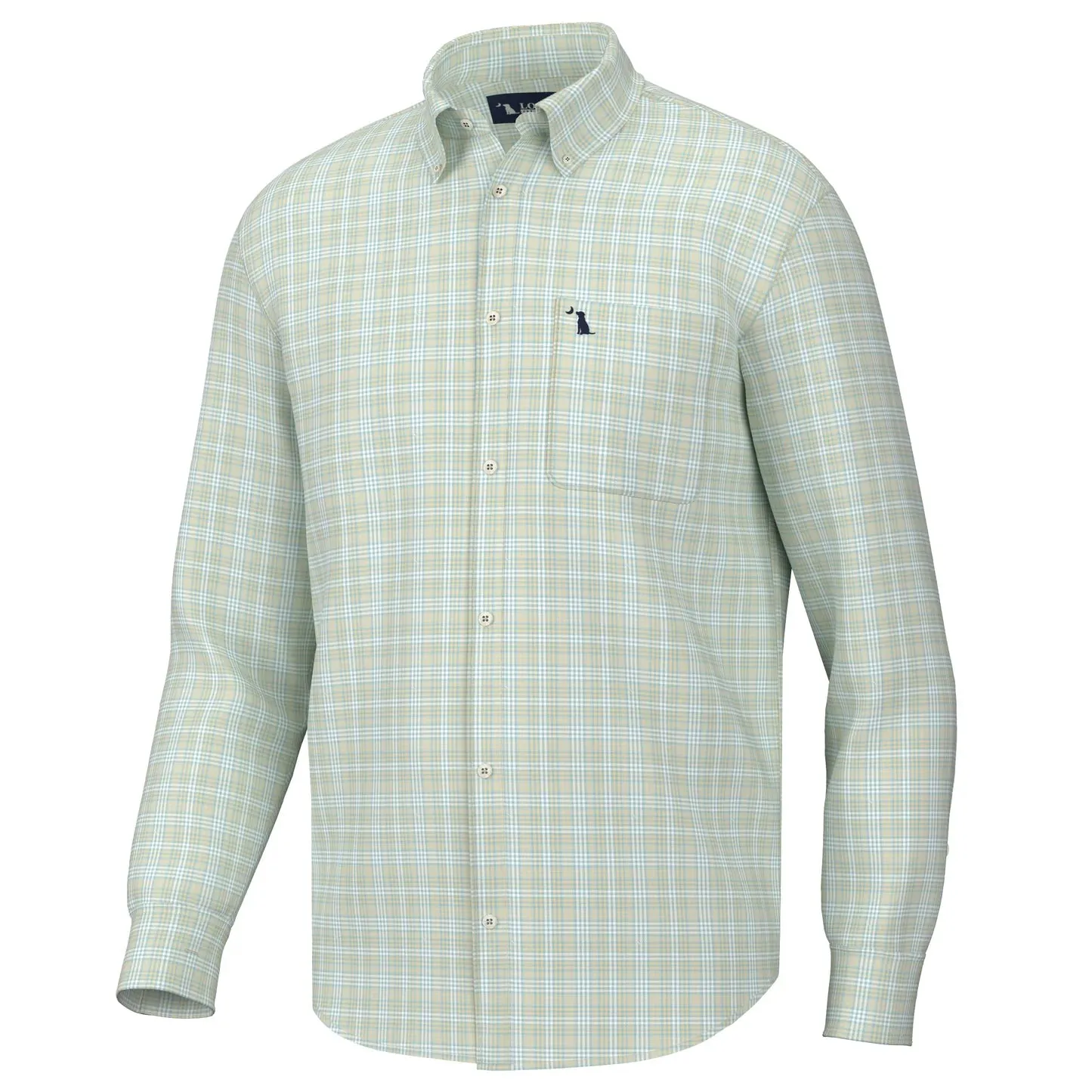 Teal & Mossy Yellow Bailey Button Down Dress Shirt