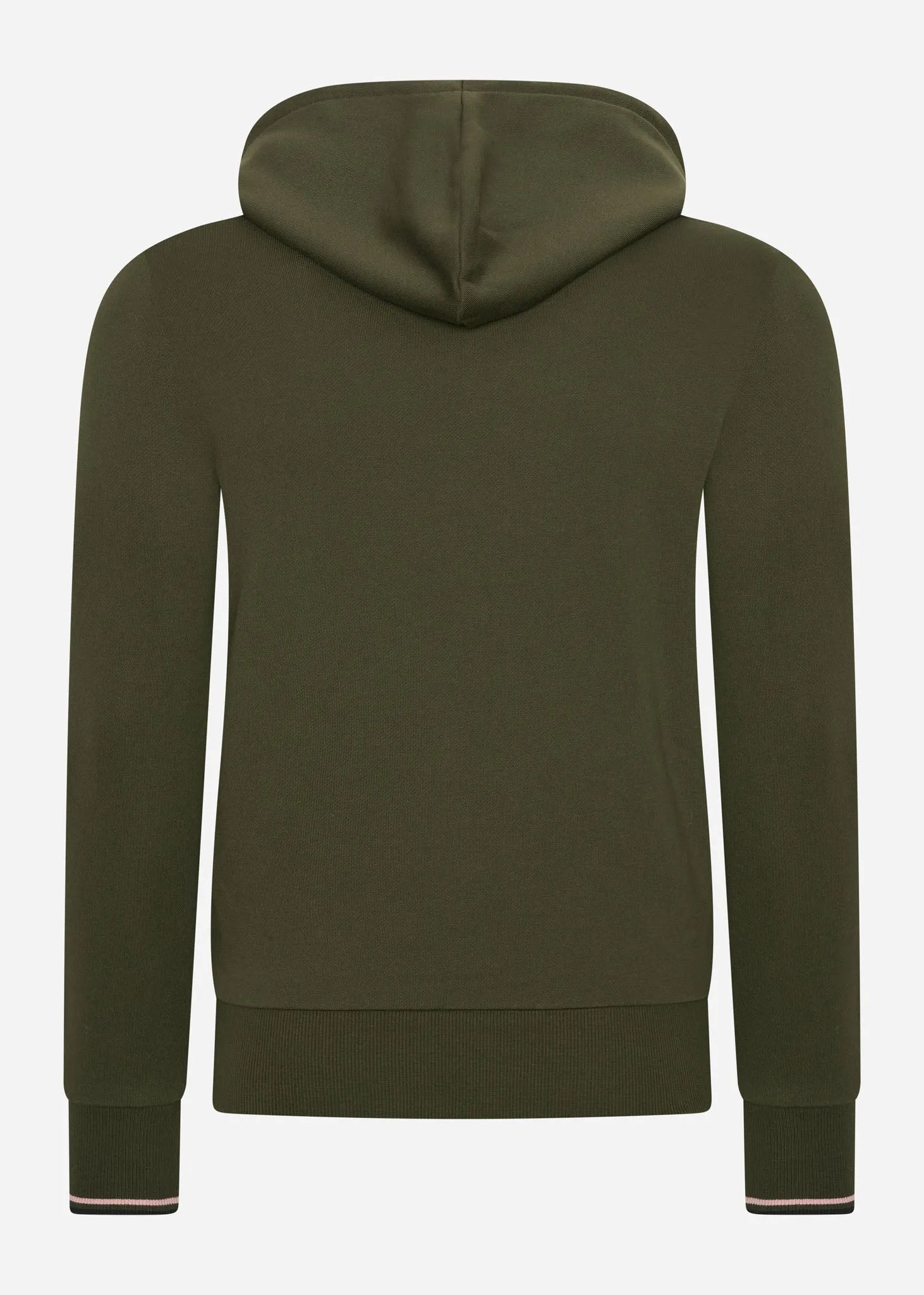 Tipped hooded sweatshirt - hunting green